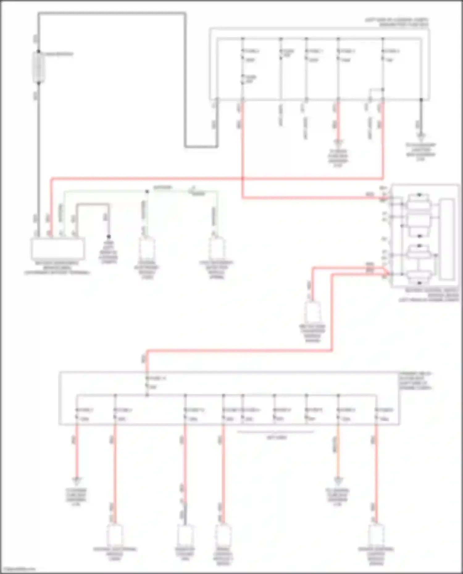 XC60 Volvo II facelift (2021-2024): Power distribution circuit, except hybrid (1 of 9)