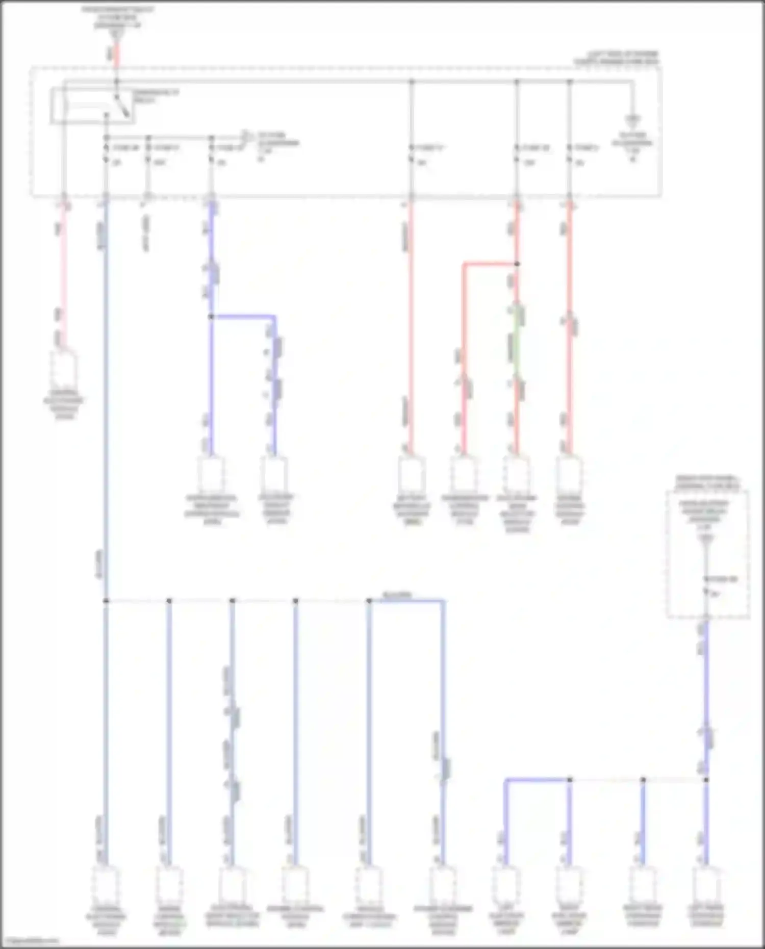 XC60 Volvo II facelift (2021-2024): Power distribution circuit, except hybrid (4 of 9)