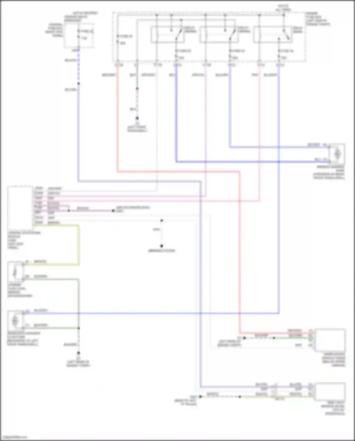 XC60 Volvo II facelift (2021-2024): Front wiper/washer circuit