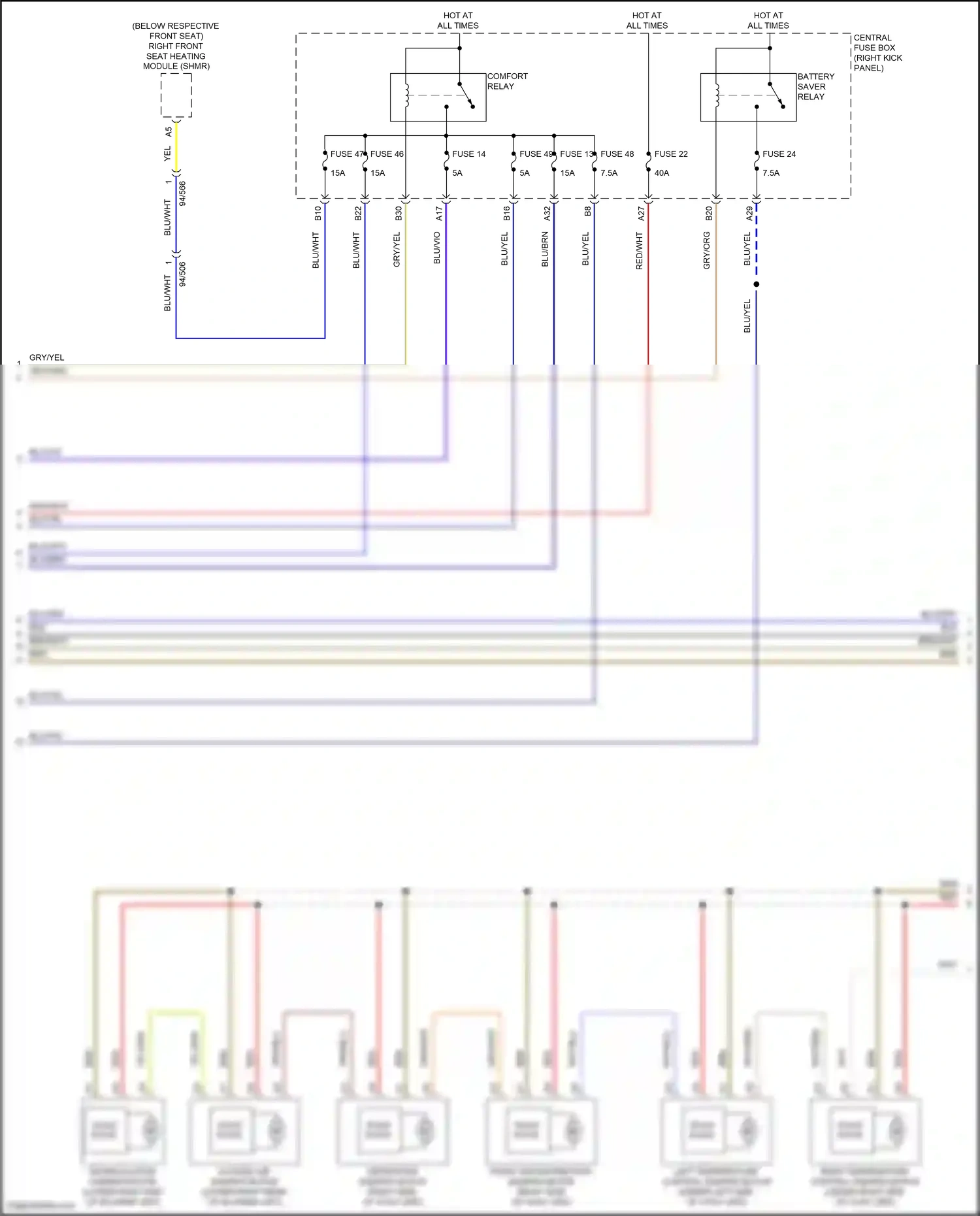Volvo XC60 II facelift (2021-2024) solid state wiring diagram  (3 of 3)