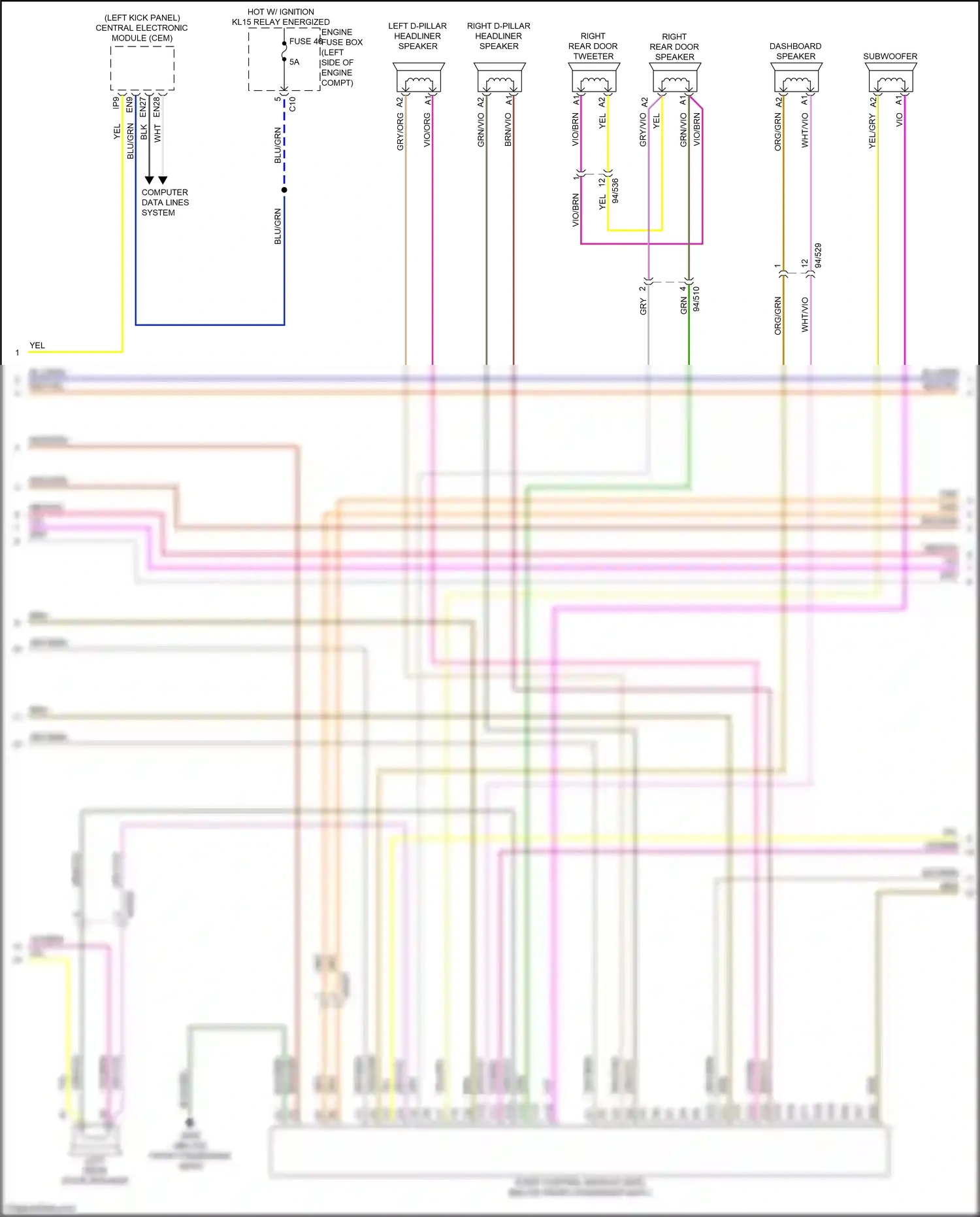 Volvo XC60 II (2017-2021) computer data lines system wiring diagram  (17 of 61)