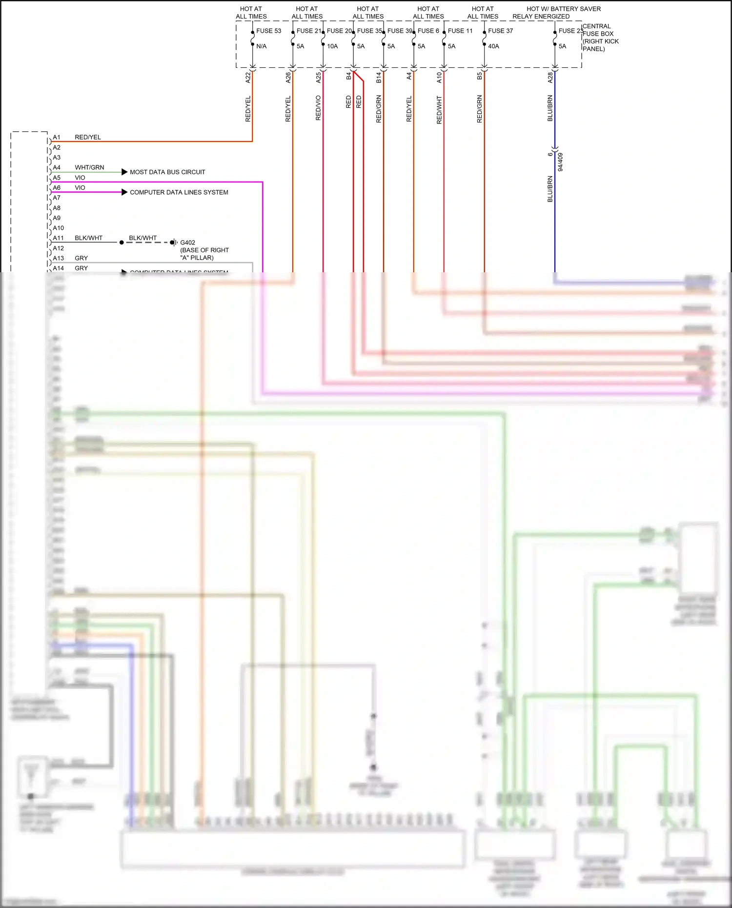 Volvo XC60 II (2017-2021) computer data lines system wiring diagram  (15 of 61)