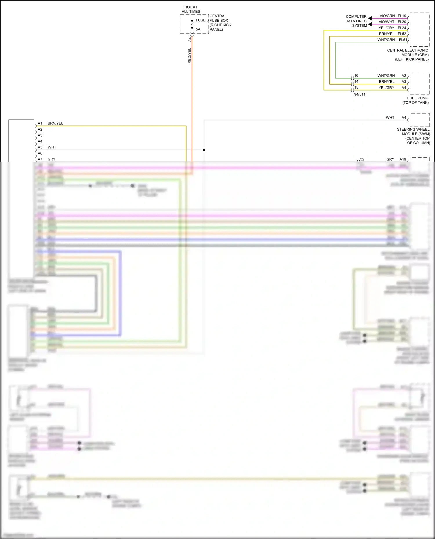 Volvo XC60 II (2017-2021) computer data lines system wiring diagram  (14 of 61)