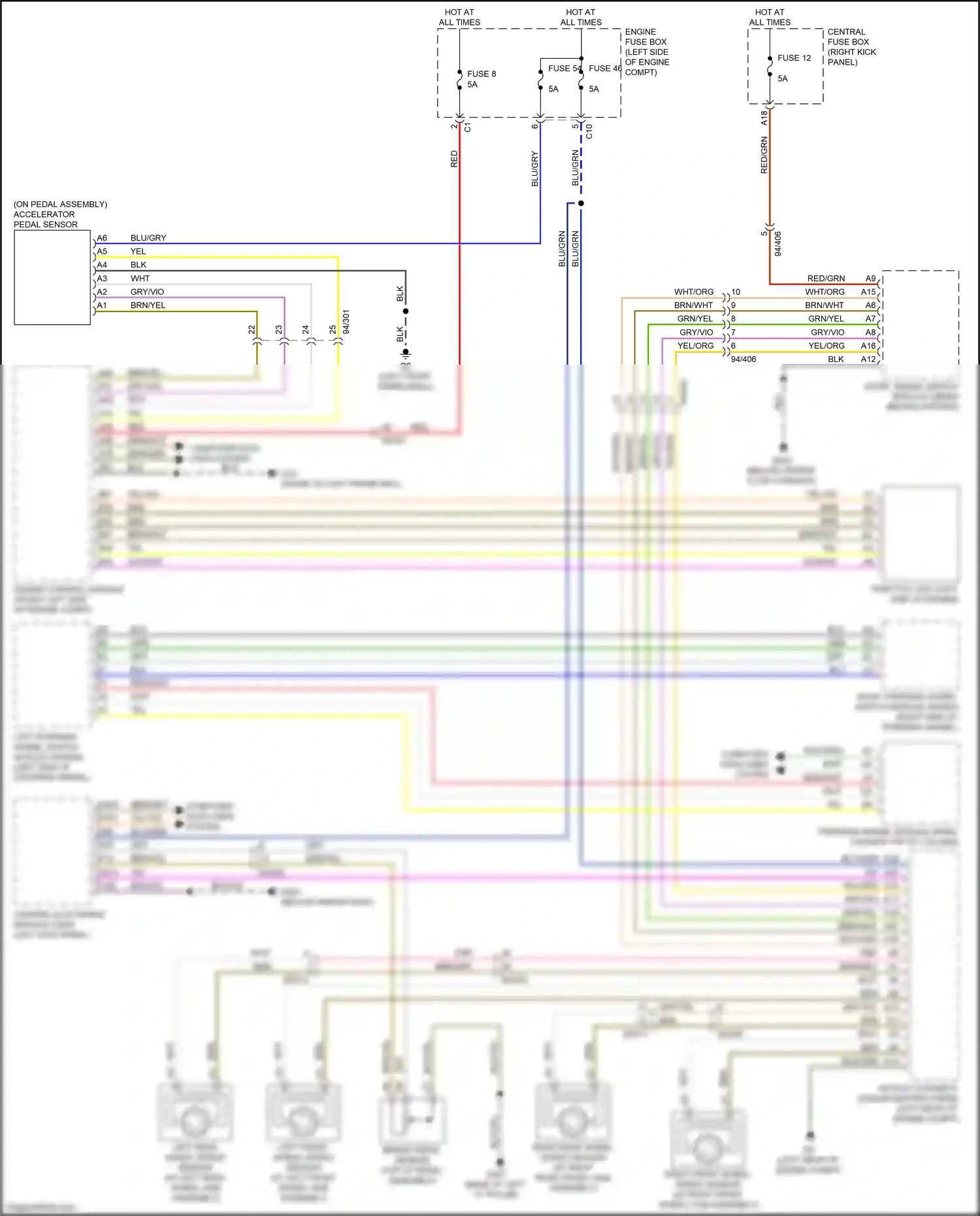 Volvo XC60 II (2017-2021) engine control module wiring diagram  (1 of 1)