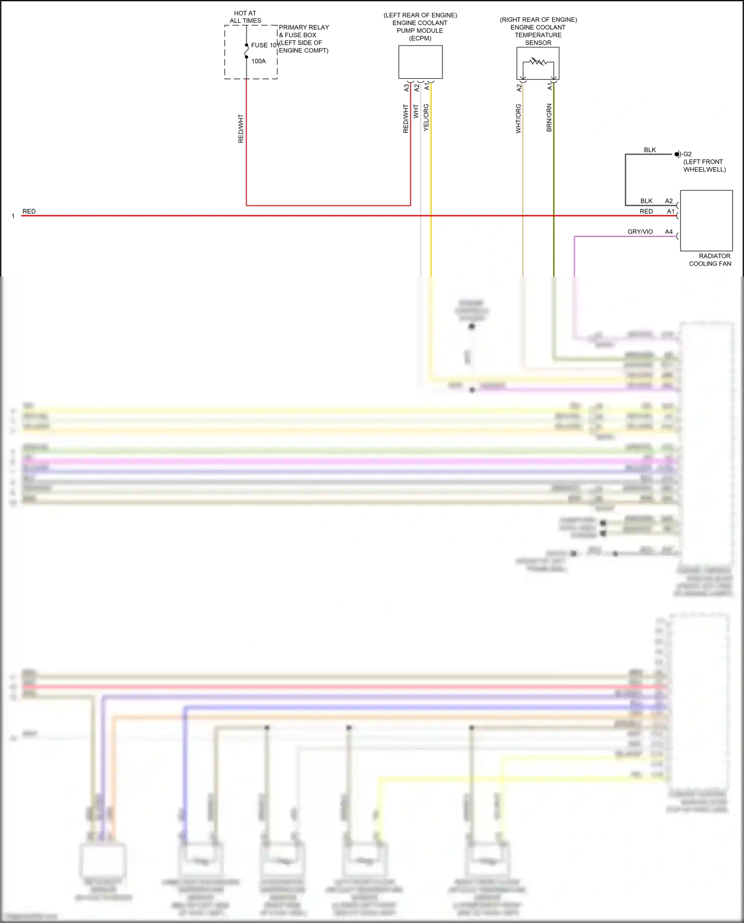 Volvo XC60 II (2017-2021) engine coolant temperature sensor wiring diagram  (2 of 8)
