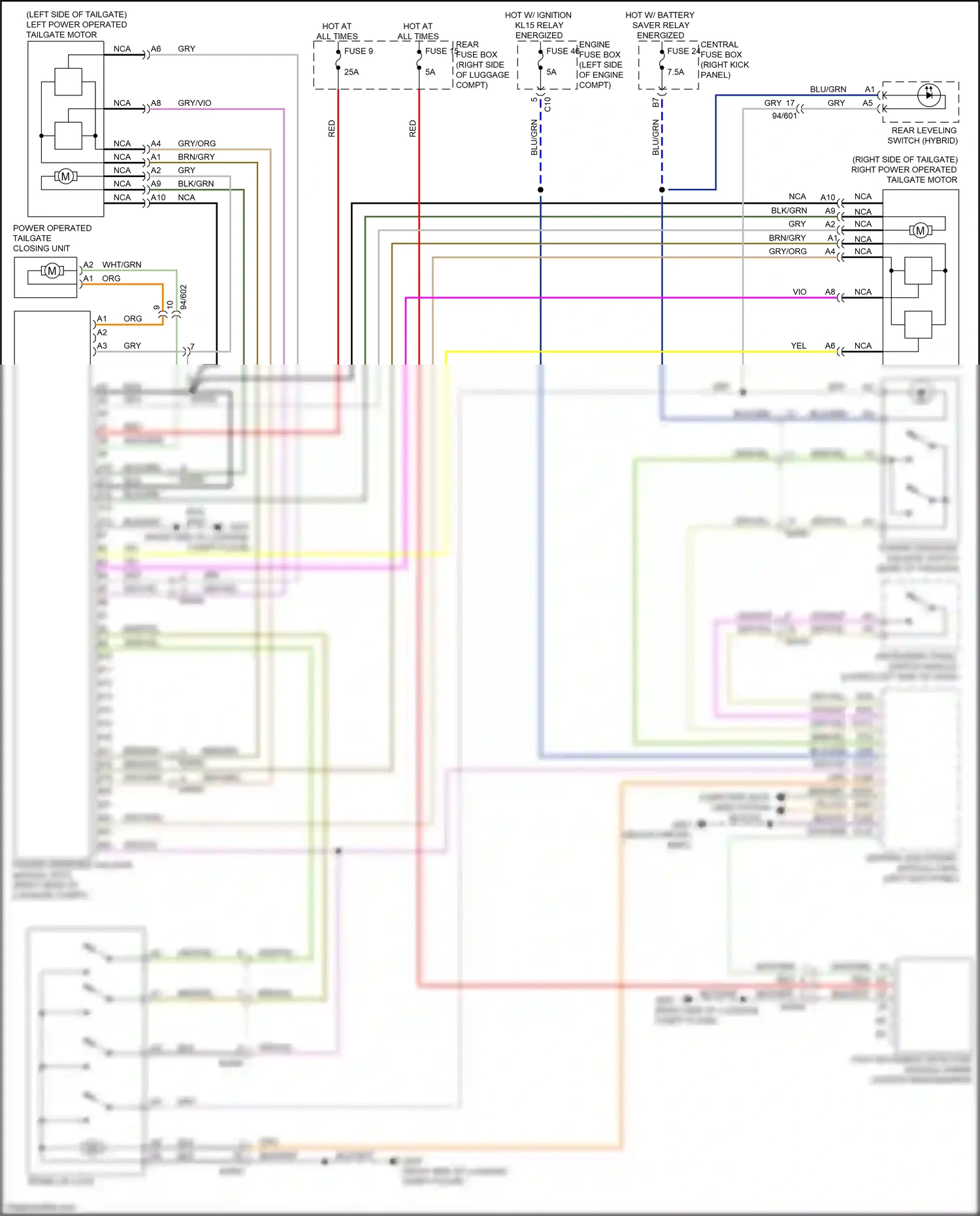 Volvo XC60 II (2017-2021) instrument panel switch module wiring diagram  (6 of 6)