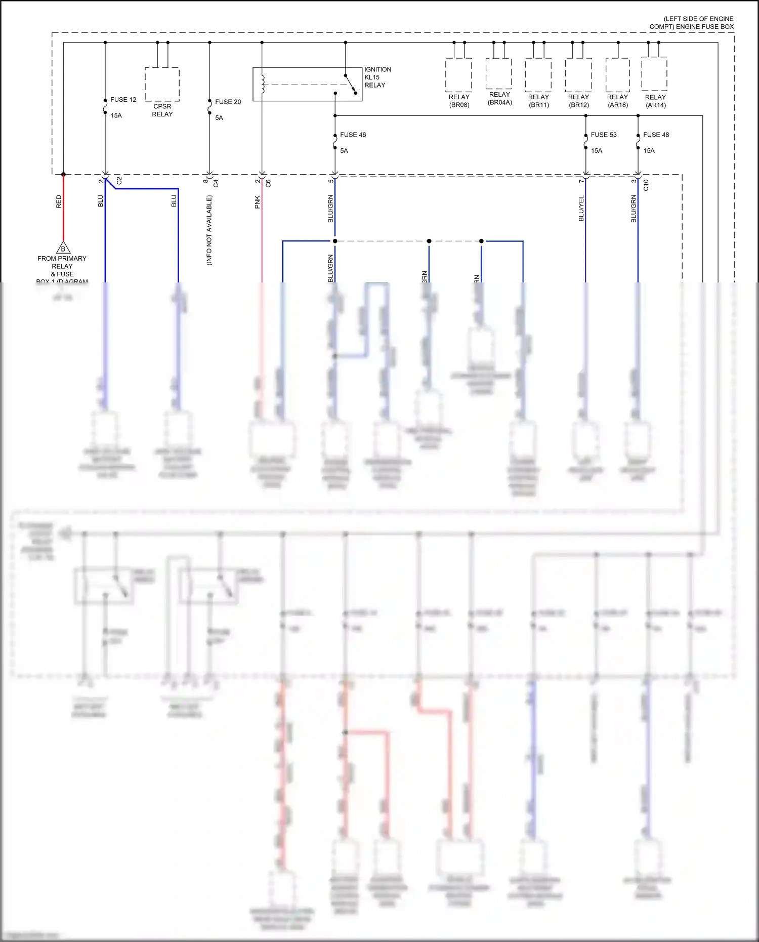 Volvo XC60 II (2017-2021) left headlight unit wiring diagram  (6 of 6)
