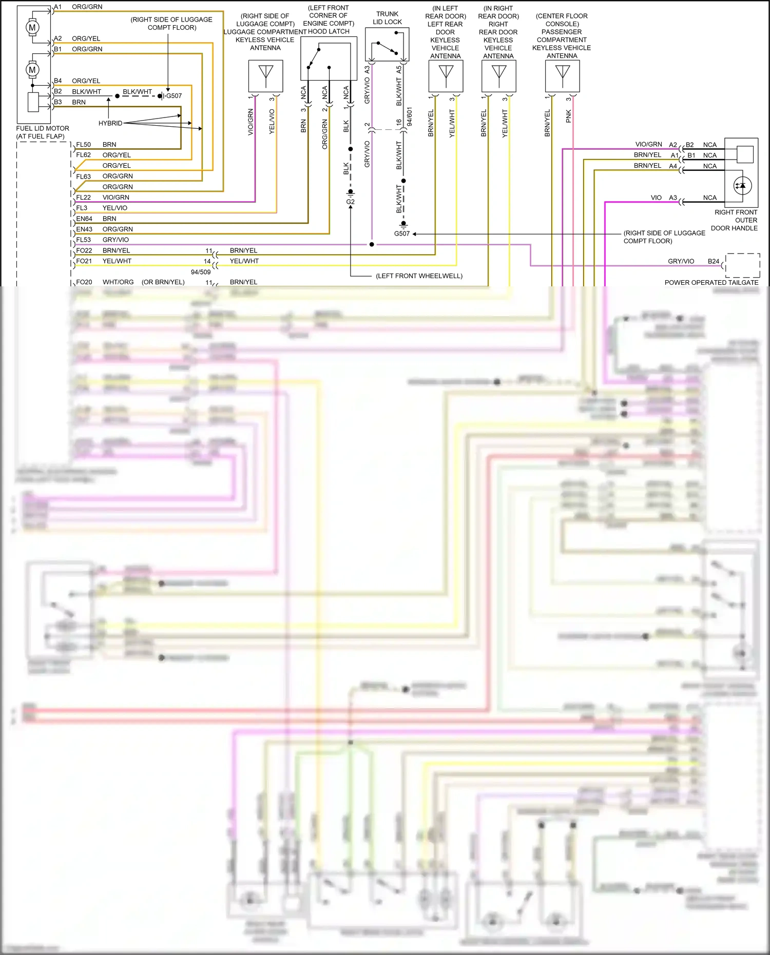 Volvo XC60 II (2017-2021) memory systems wiring diagram  (1 of 2)