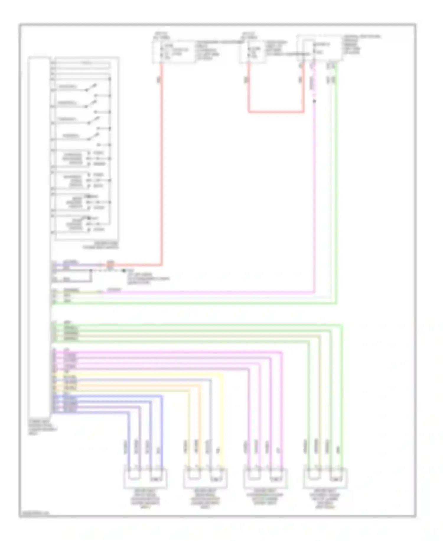 XC70 Volvo I facelift (2004-2007): Driver"s memory seat circuit