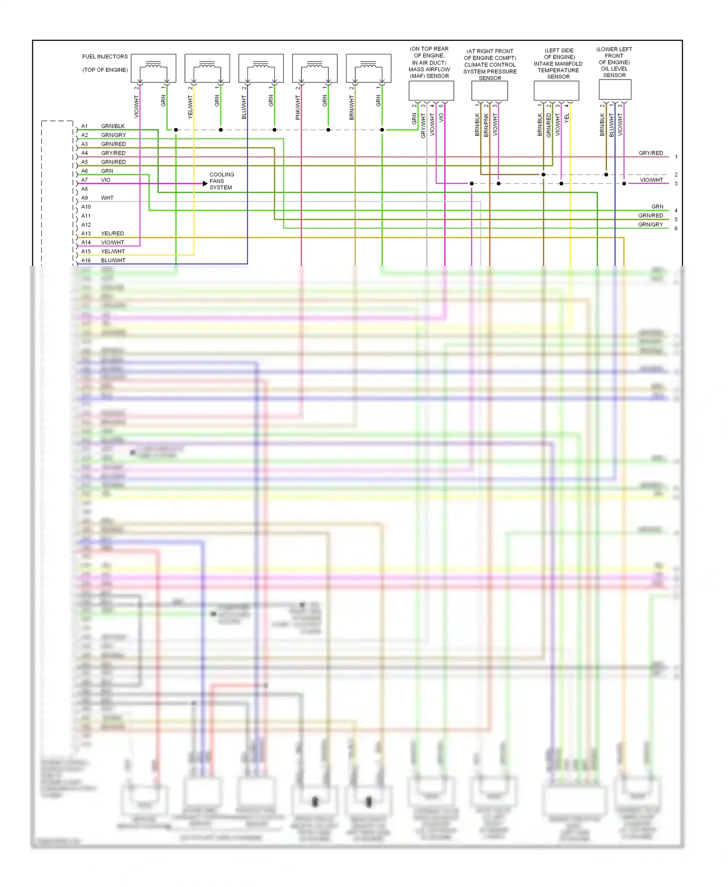 Volvo XC70 I facelift (2004-2007) computer data lines system wiring diagram  (18 of 44)