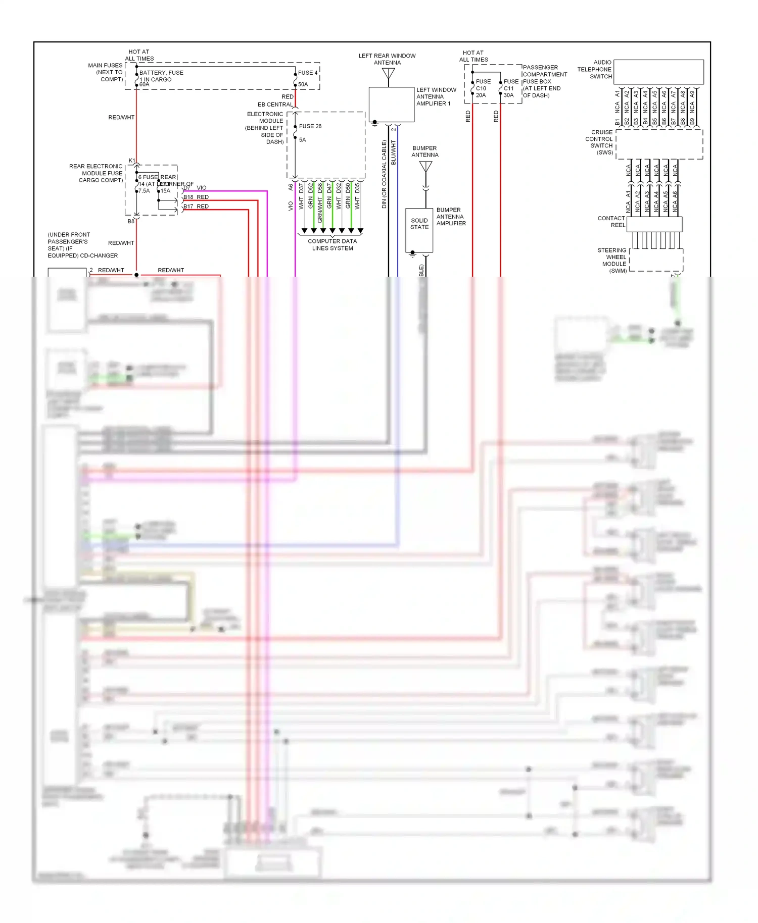Volvo XC70 I facelift (2004-2007) solid state wiring diagram  (4 of 7)