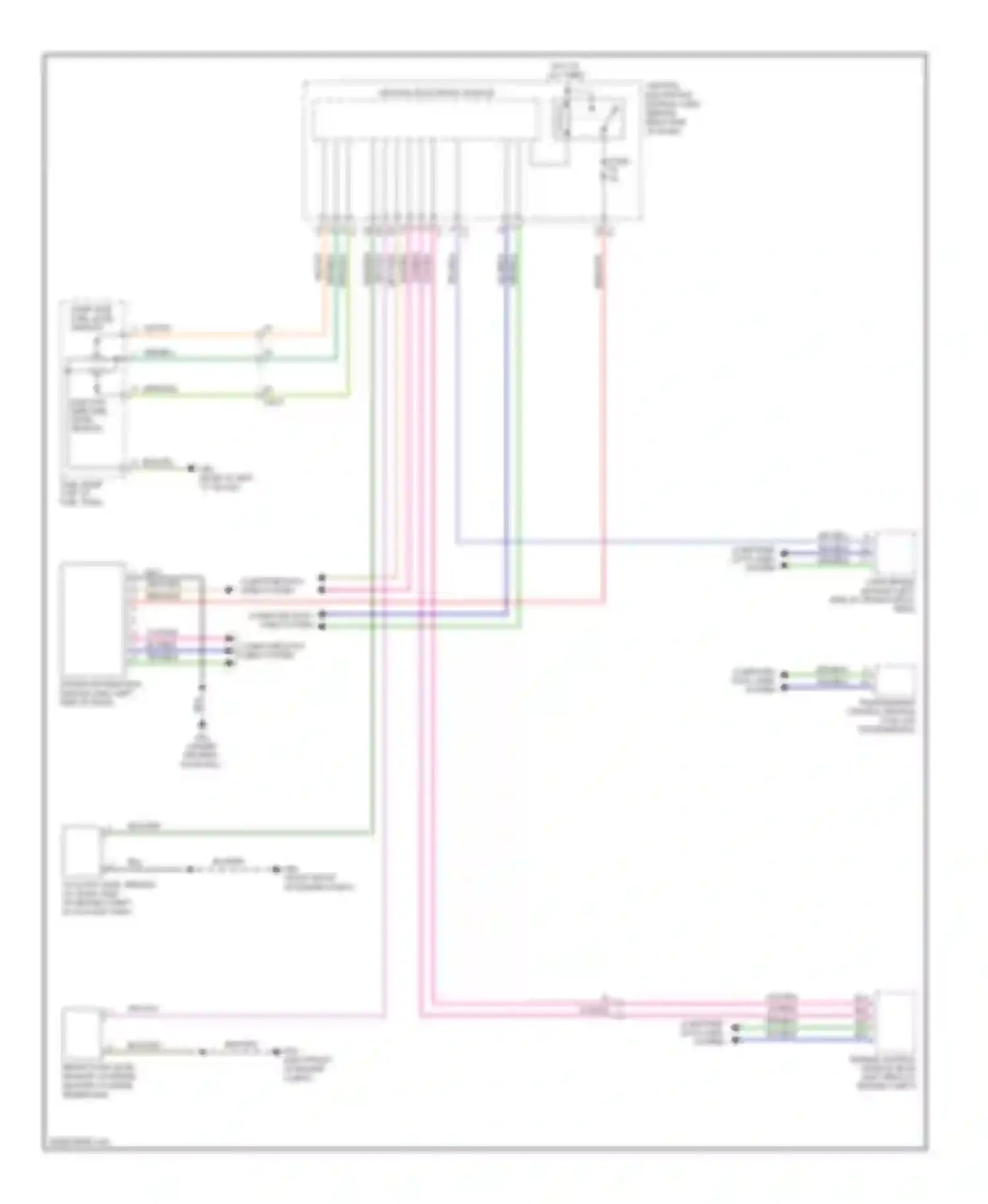 XC70 Volvo II facelift (2013-2016): Driver information system circuit