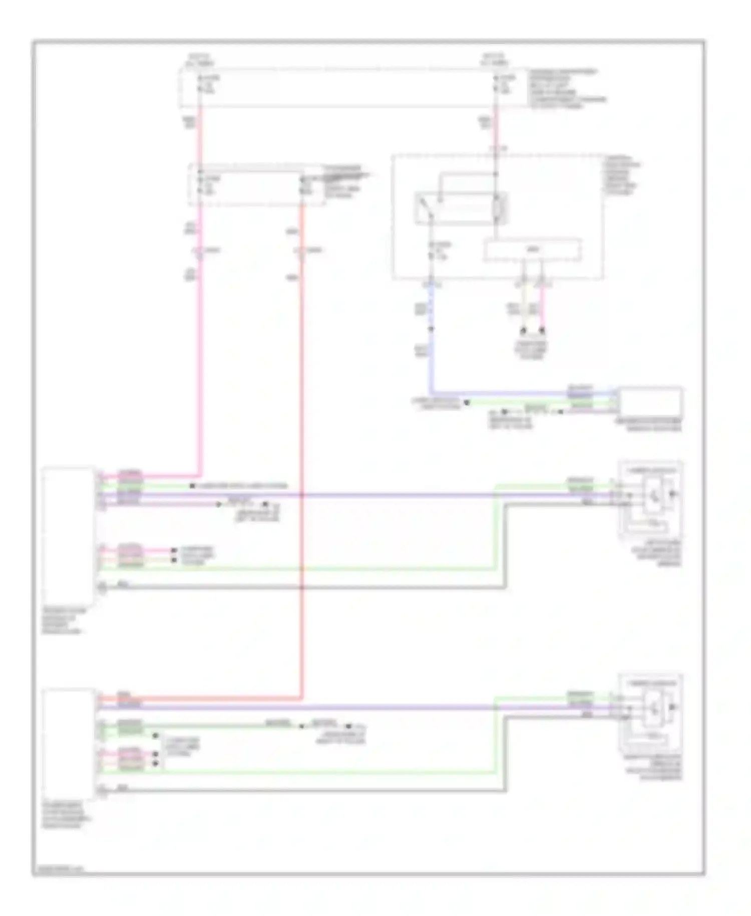 XC70 Volvo II facelift (2013-2016): Blind spot information system circuit