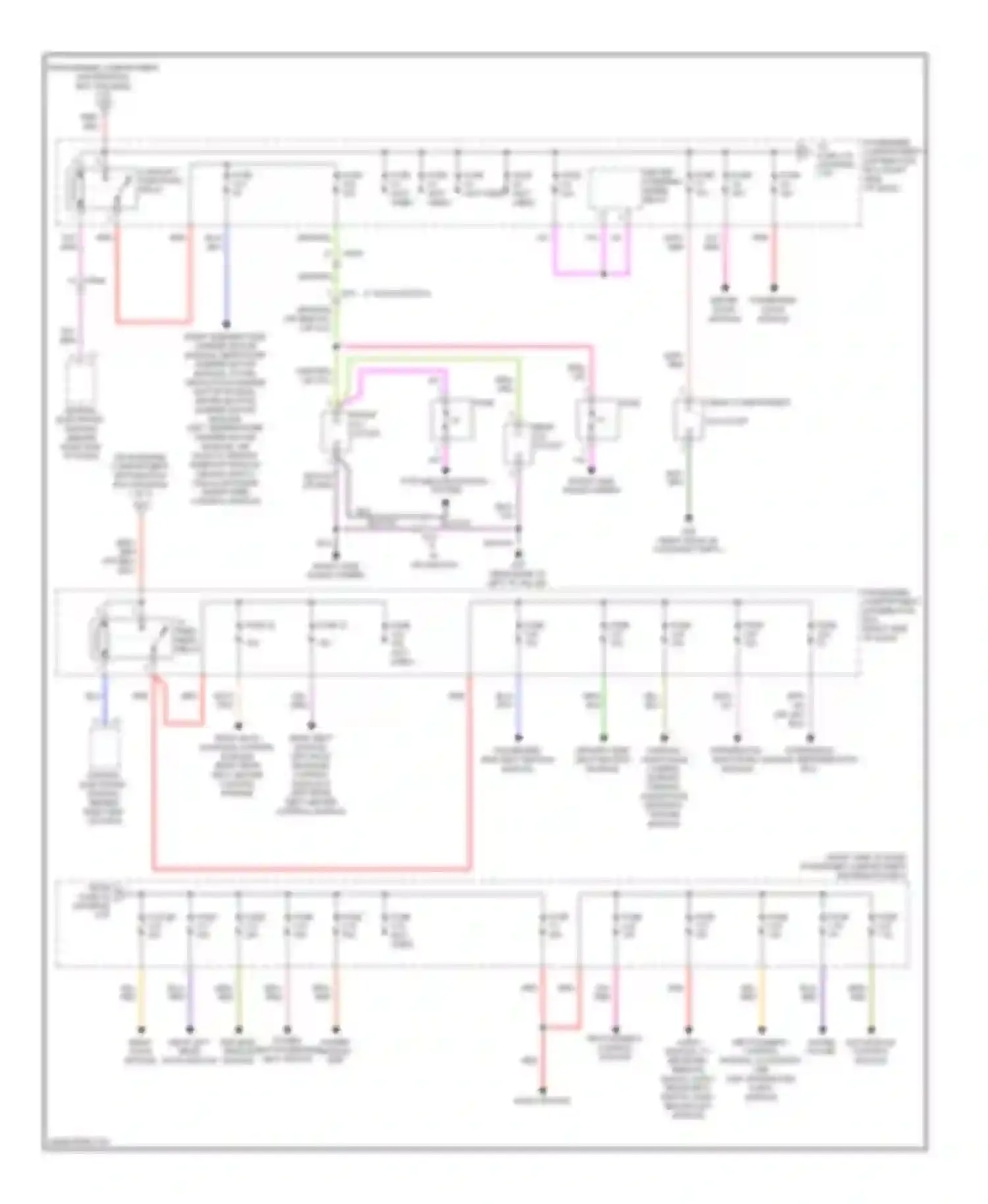 XC70 Volvo II facelift (2013-2016): Power distribution circuit (3 of 3)