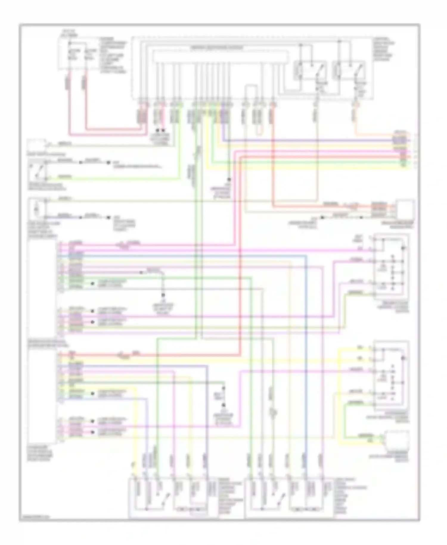 Wiring diagram central electronic module (behind right end for Volvo XC70 II facelift (2013-2016) (2 of 2)