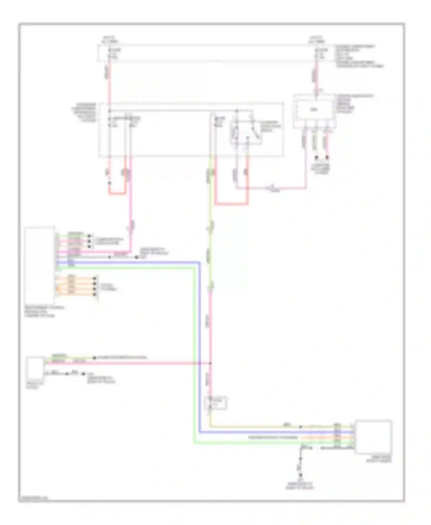 Wiring diagram engine compartment distribution box (at left side of for Volvo XC70 II facelift (2013-2016) (1 of 1)