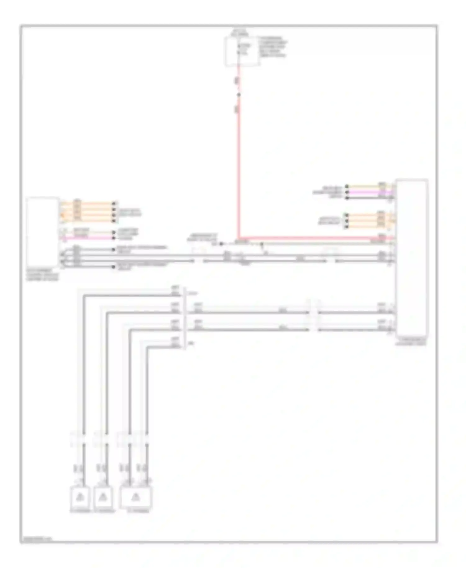 Wiring diagram most data bus circuit for Volvo XC70 II facelift (2013-2016) (9 of 9)