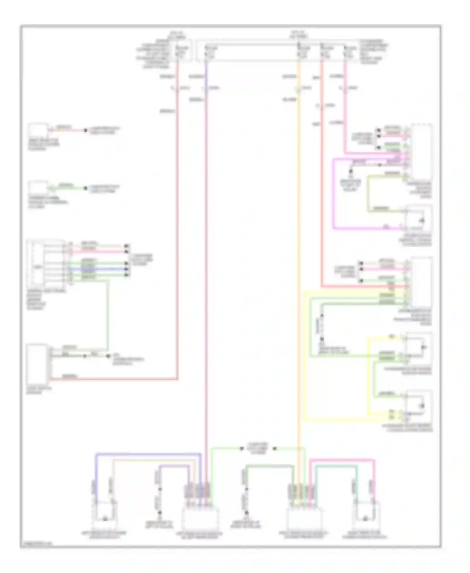 Wiring diagram passenger door central locking system switch for Volvo XC70 II facelift (2013-2016) (1 of 1)