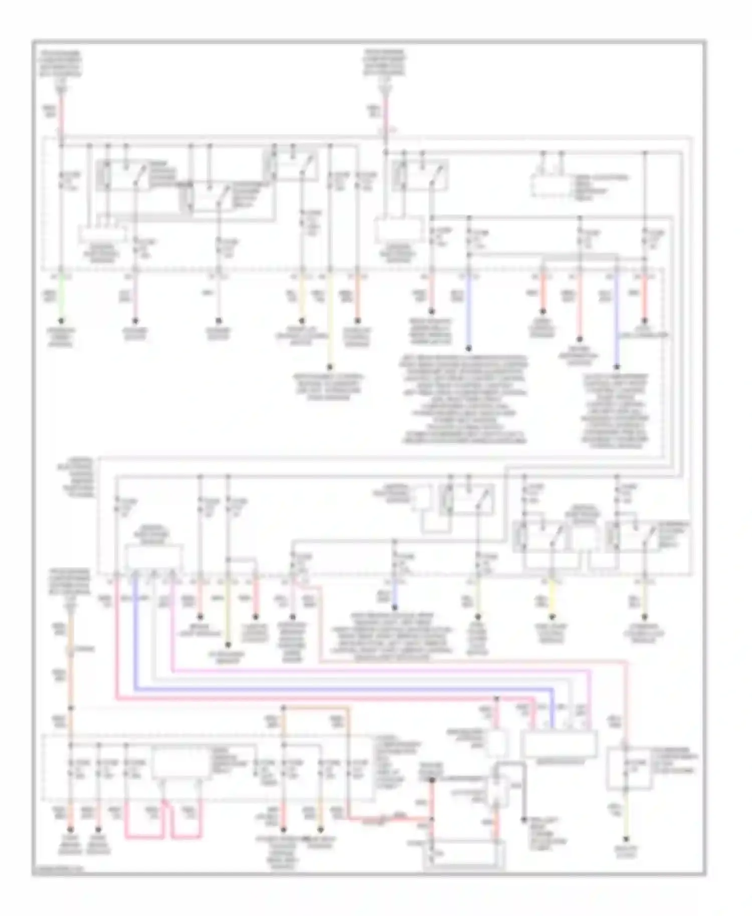 Wiring diagram rear adjustable head restraint relay for Volvo XC70 II facelift (2013-2016) (1 of 2)