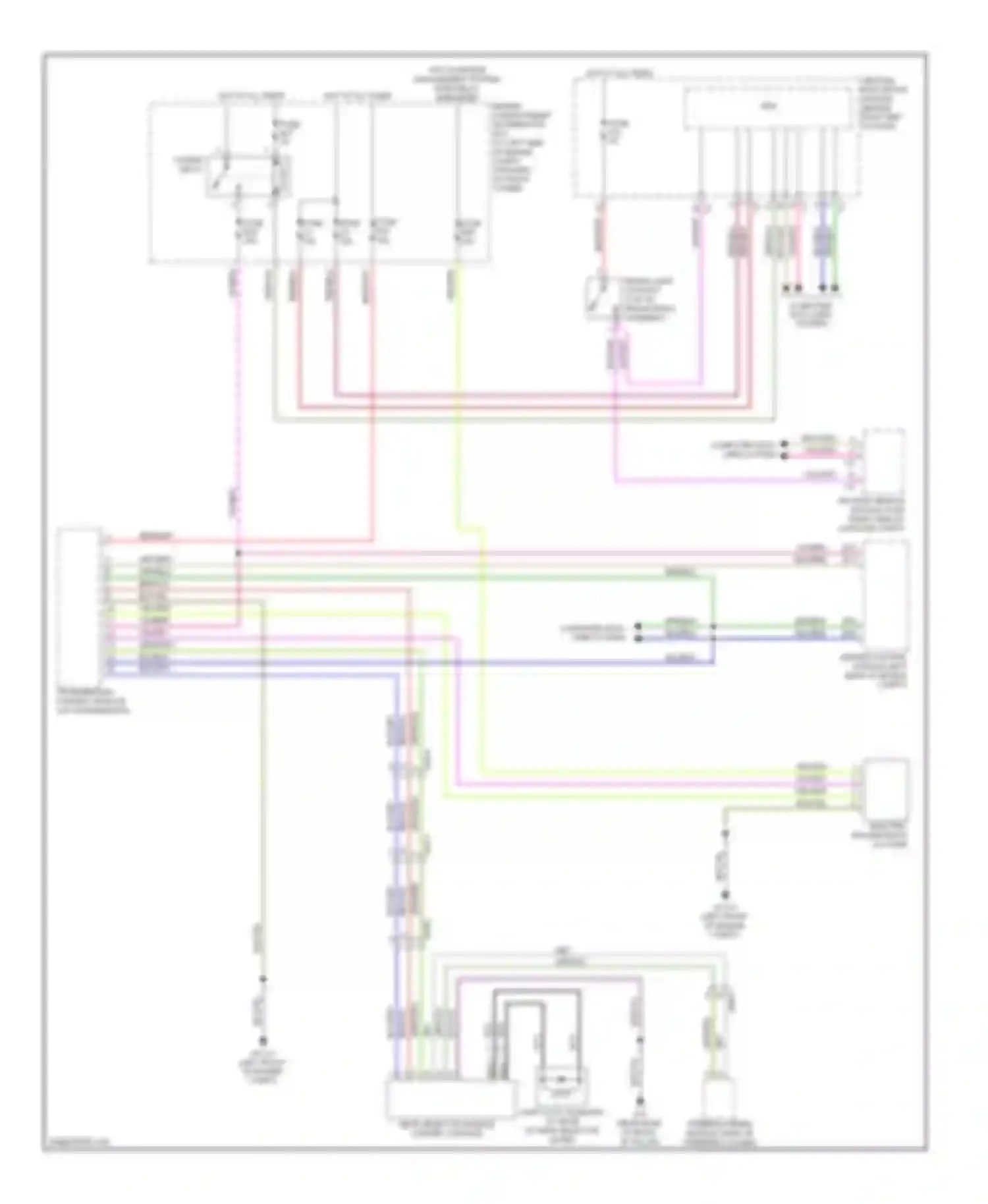 Wiring diagram right end of dash) for Volvo XC70 II facelift (2013-2016) (2 of 2)