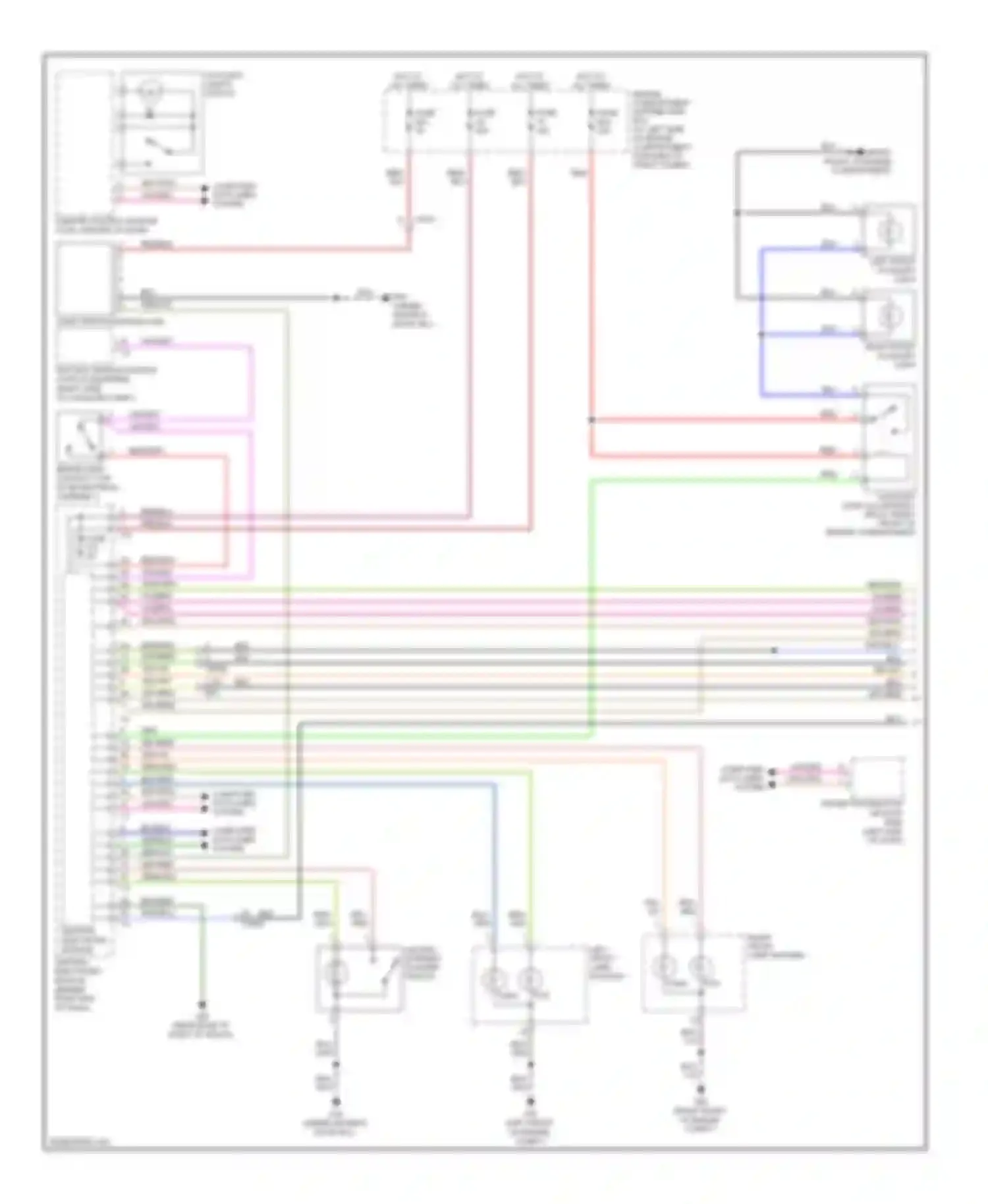 Wiring diagram right front auxiliary light for Volvo XC70 II facelift (2013-2016) (1 of 1)