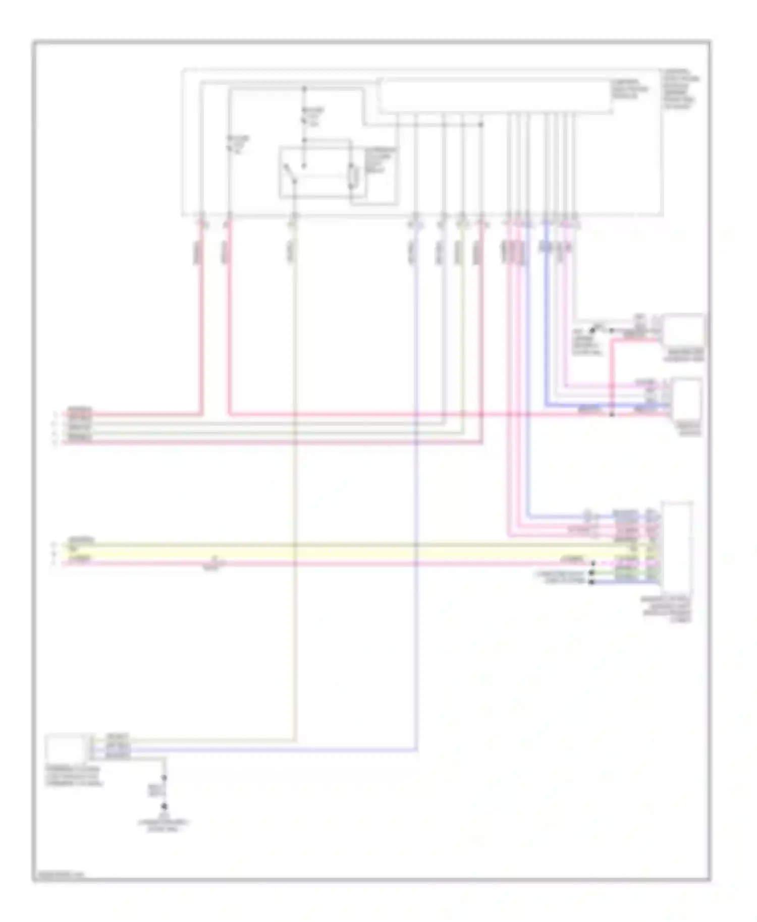 Wiring diagram steering column lock relay for Volvo XC70 II facelift (2013-2016) (2 of 2)