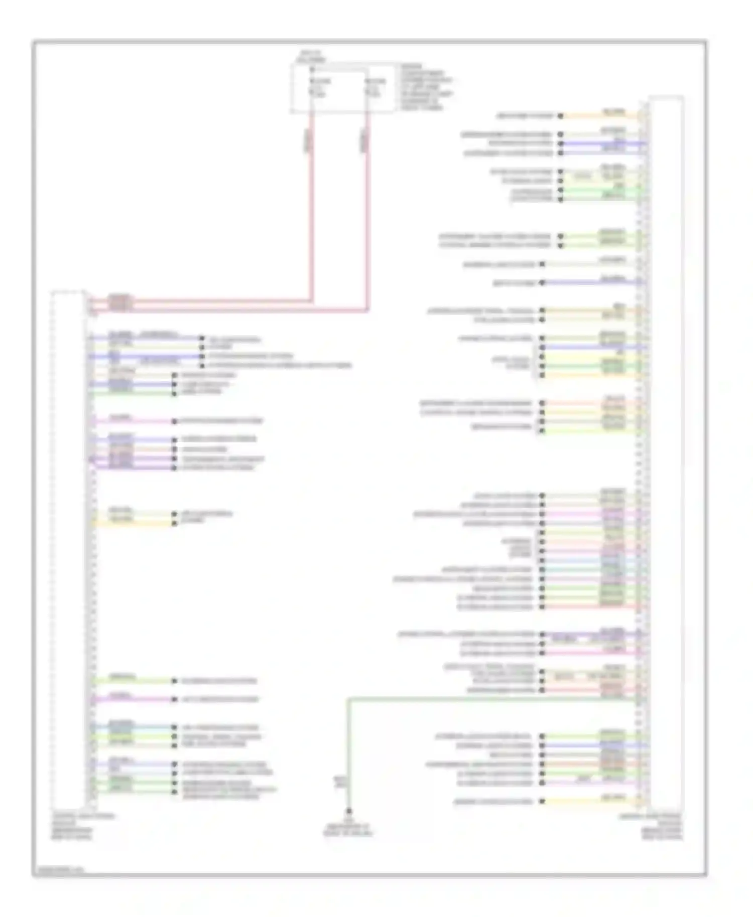 Wiring diagram supplemental restraints system sound systems for Volvo XC70 II facelift (2013-2016) (1 of 1)