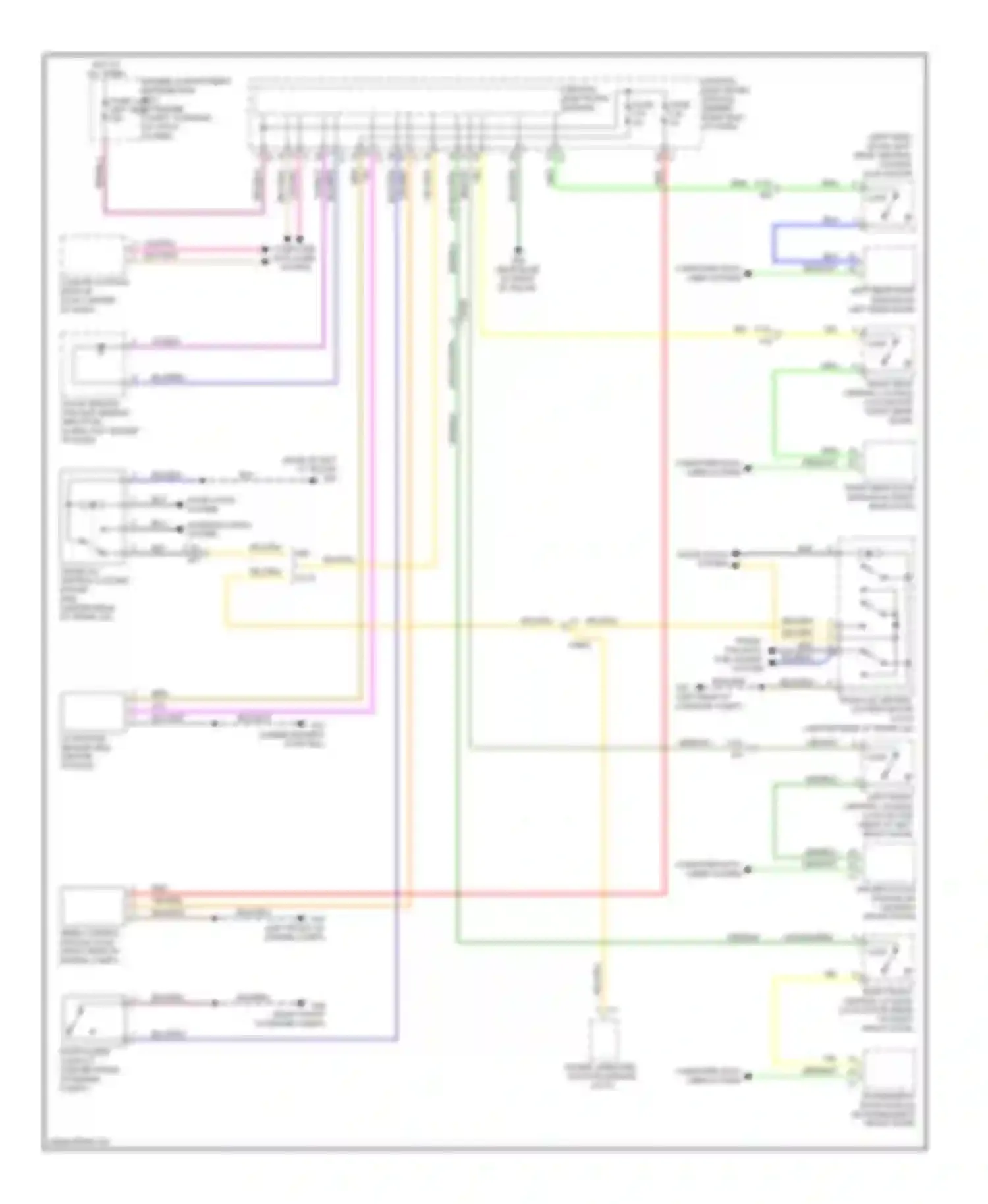 Wiring diagram trunk lid central locking motor for Volvo XC70 II facelift (2013-2016) (1 of 4)