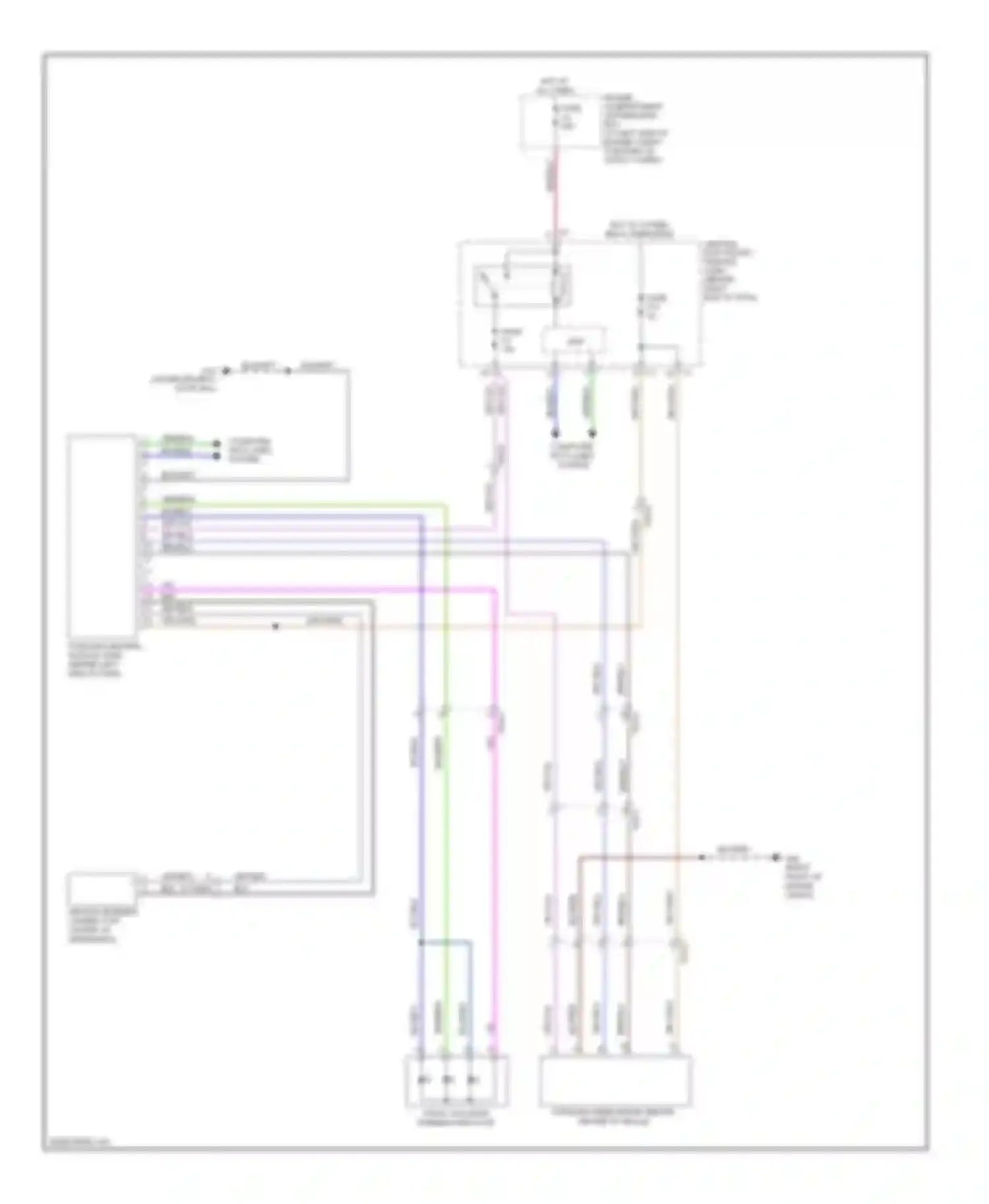 Wiring diagram visual collision warning indicator for Volvo XC70 II facelift (2013-2016) (1 of 1)