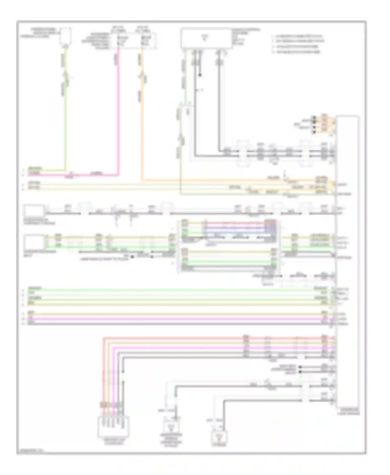 Wiring diagram w/ bluetooth hands free w/o bluetooth hands free for Volvo XC70 II facelift (2013-2016) (1 of 1)