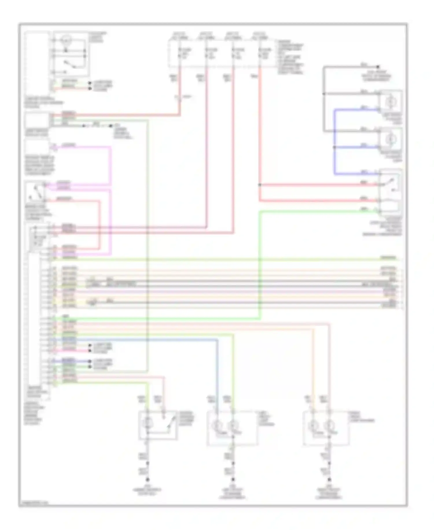XC70 Volvo II (2007-2013): Exterior lamps circuit (1 of 2)
