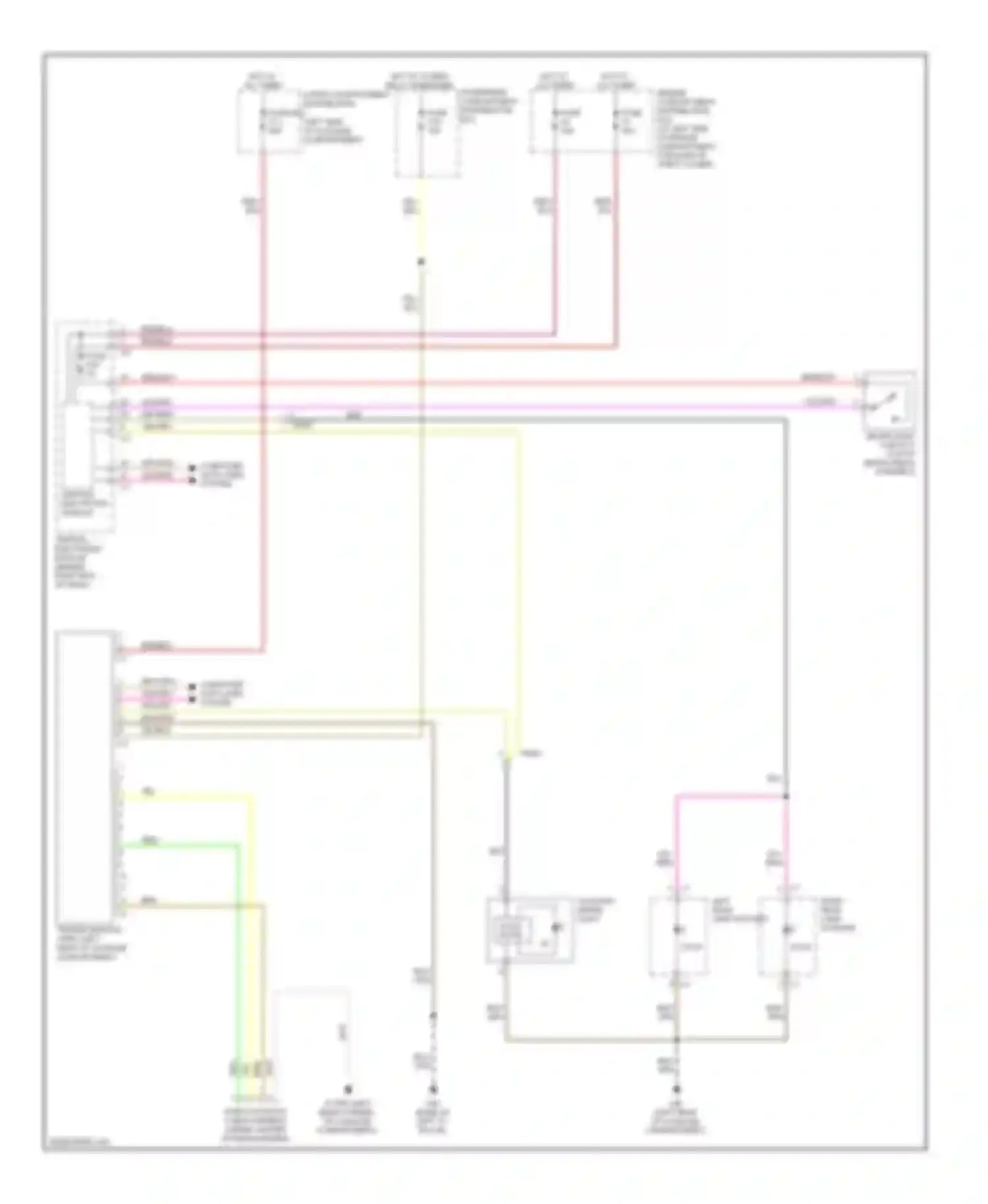 XC70 Volvo II (2007-2013): Trailer tow circuit, 4-pin