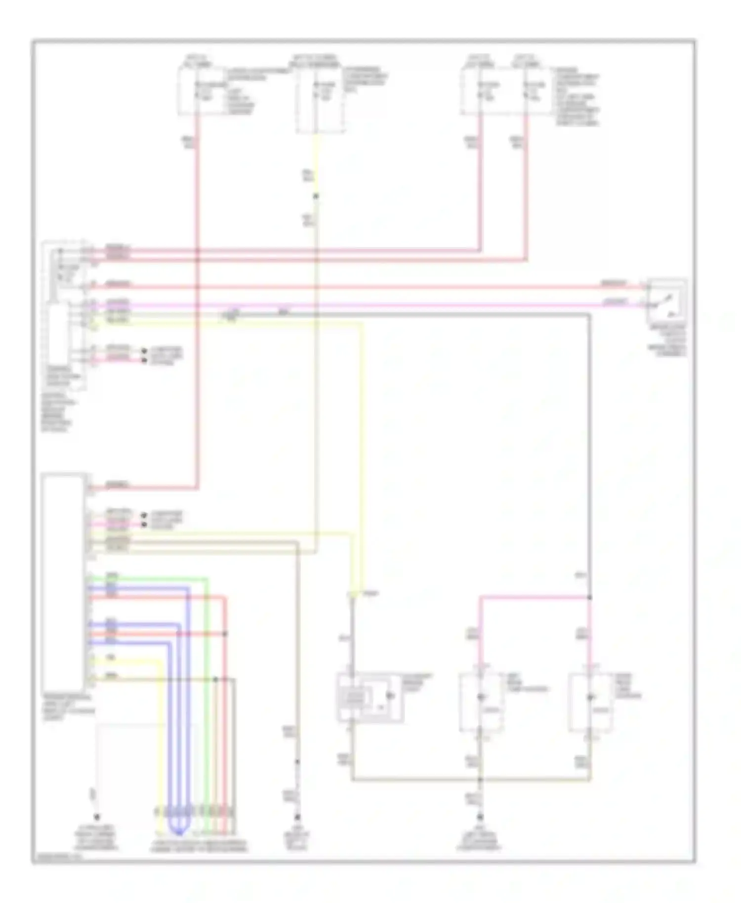 XC70 Volvo II (2007-2013): Trailer tow circuit, 7-pin