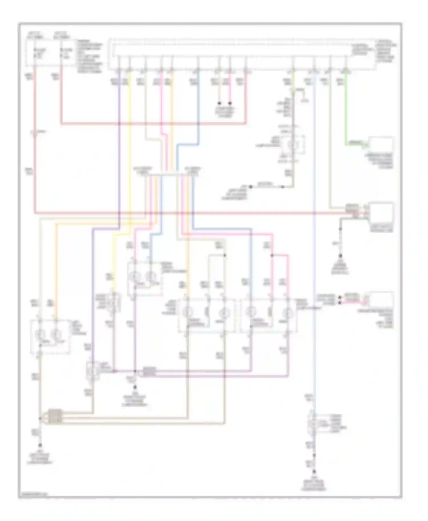 XC70 Volvo II (2007-2013): Headlamps circuit