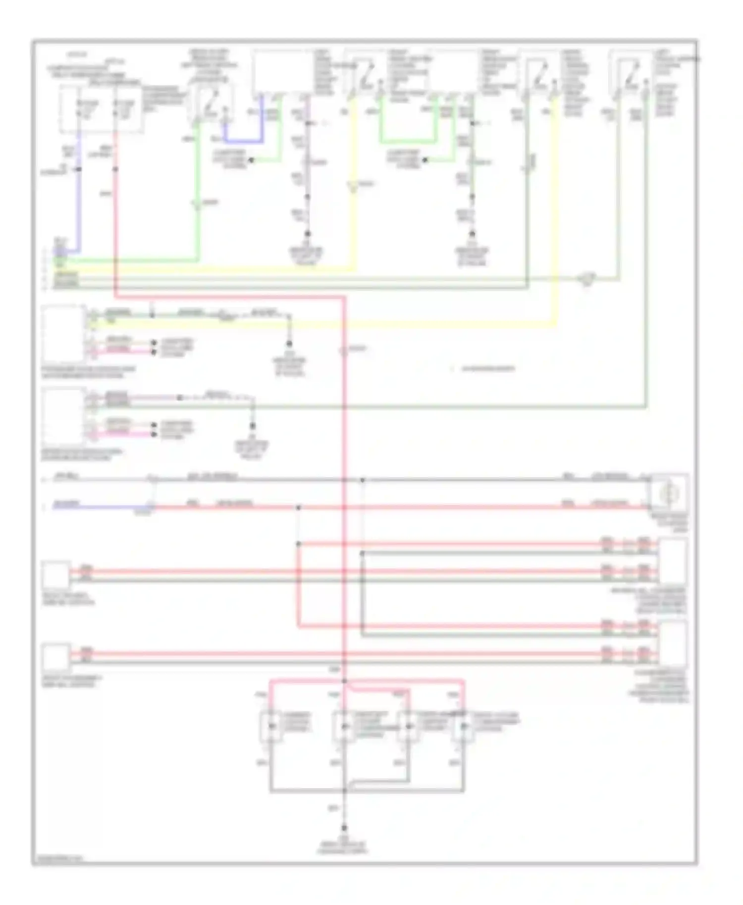XC70 Volvo II (2007-2013): Courtesy lamps circuit (2 of 2)