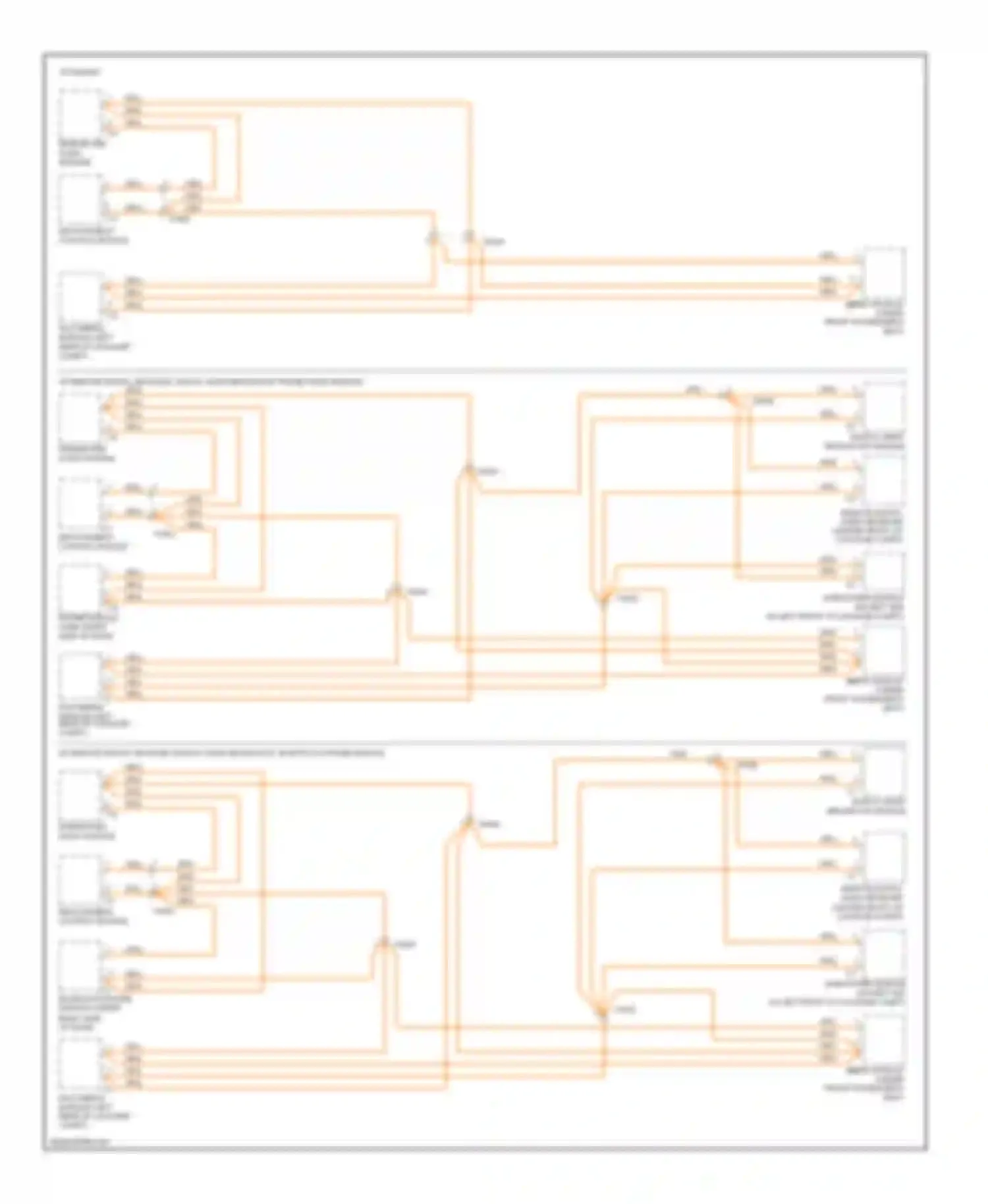 XC70 Volvo II (2007-2013): Most data bus circuit (1 of 4)
