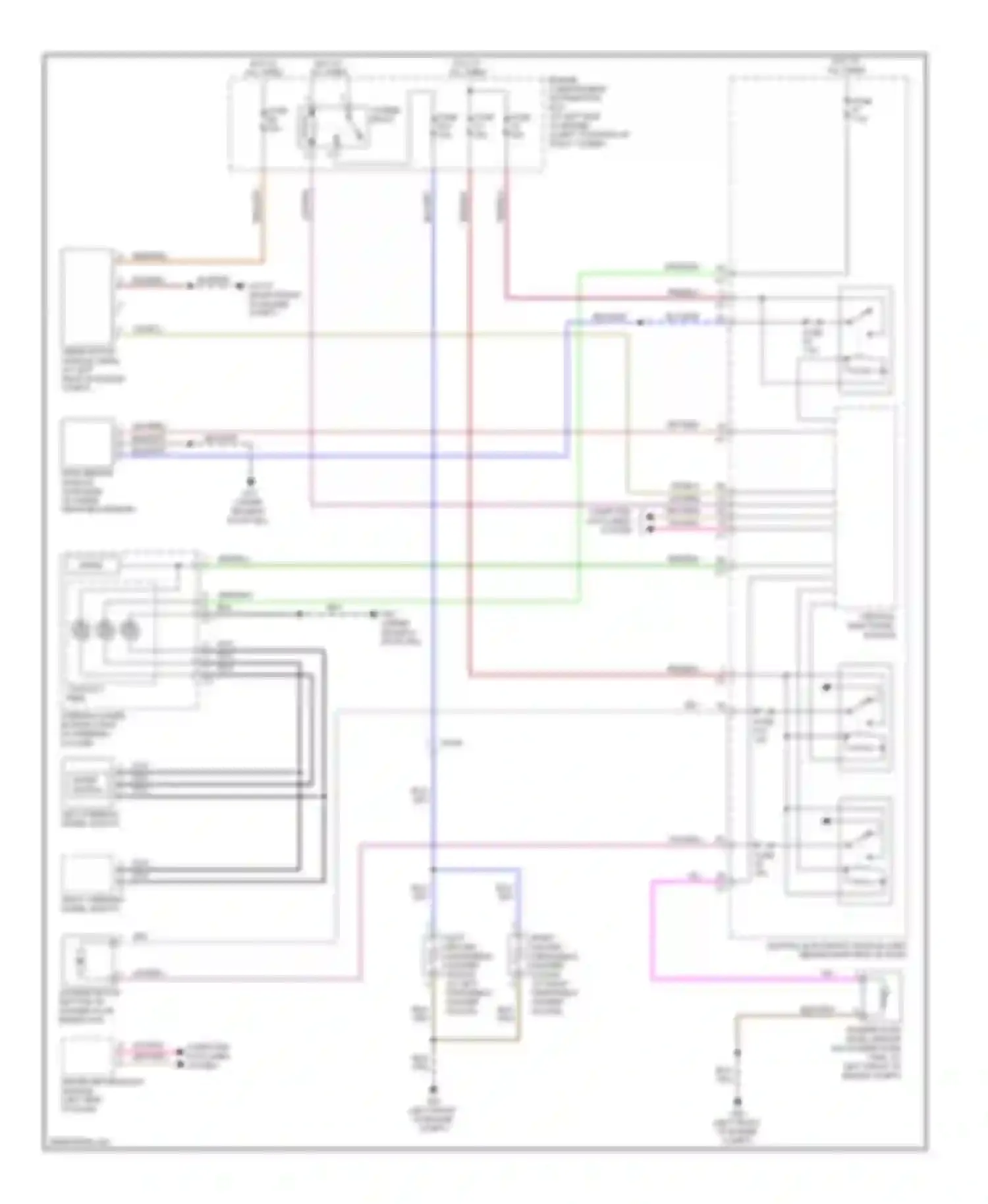 XC70 Volvo II (2007-2013): Front wiper/washer circuit