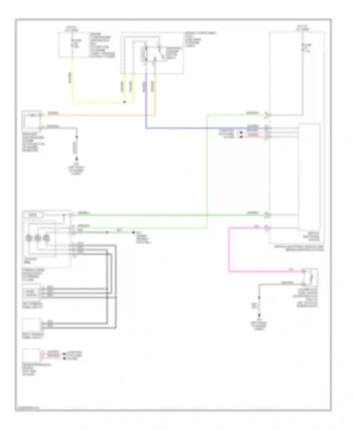 XC70 Volvo II (2007-2013): Headlamp washer circuit