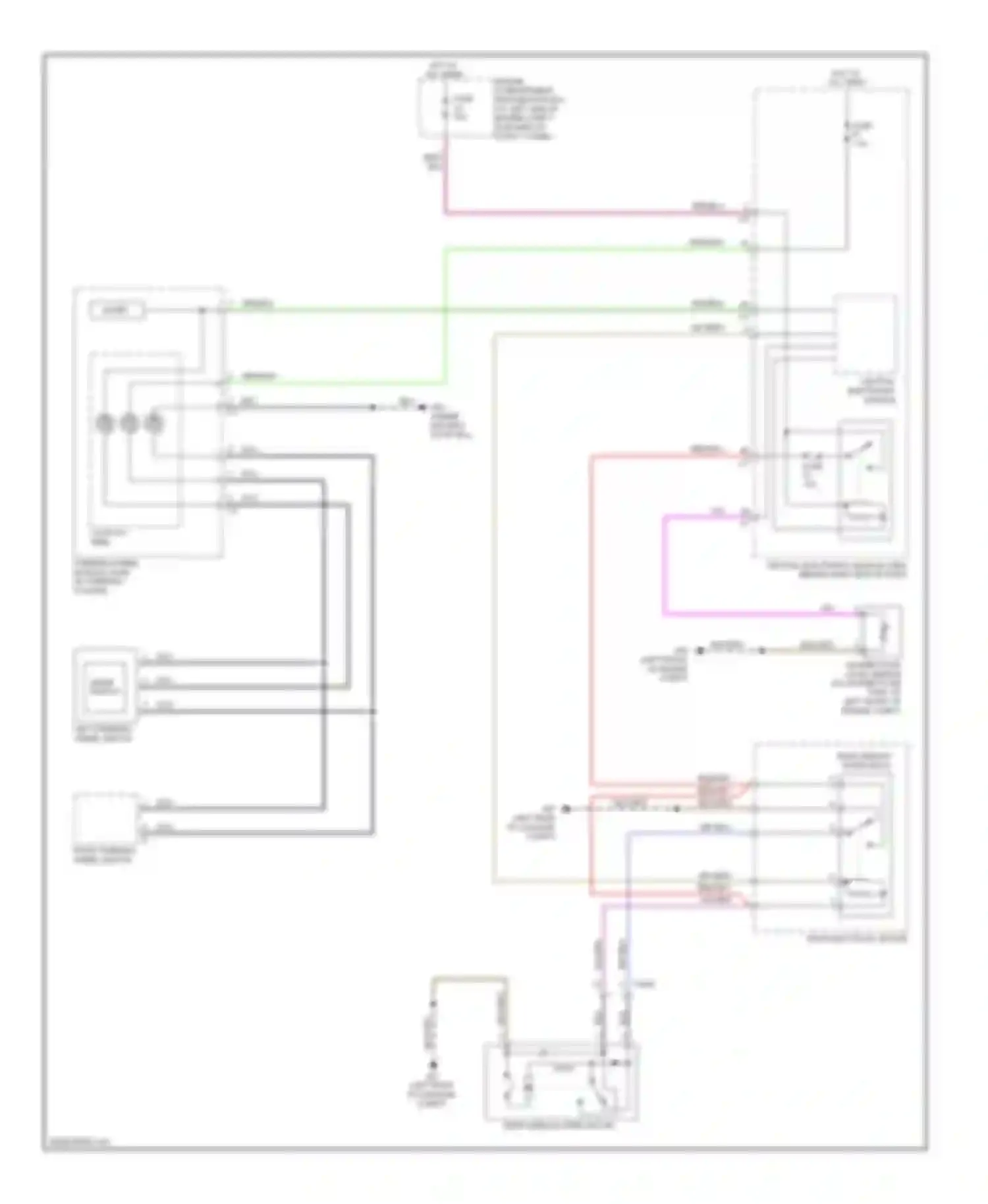 XC70 Volvo II (2007-2013): Rear wiper/washer circuit