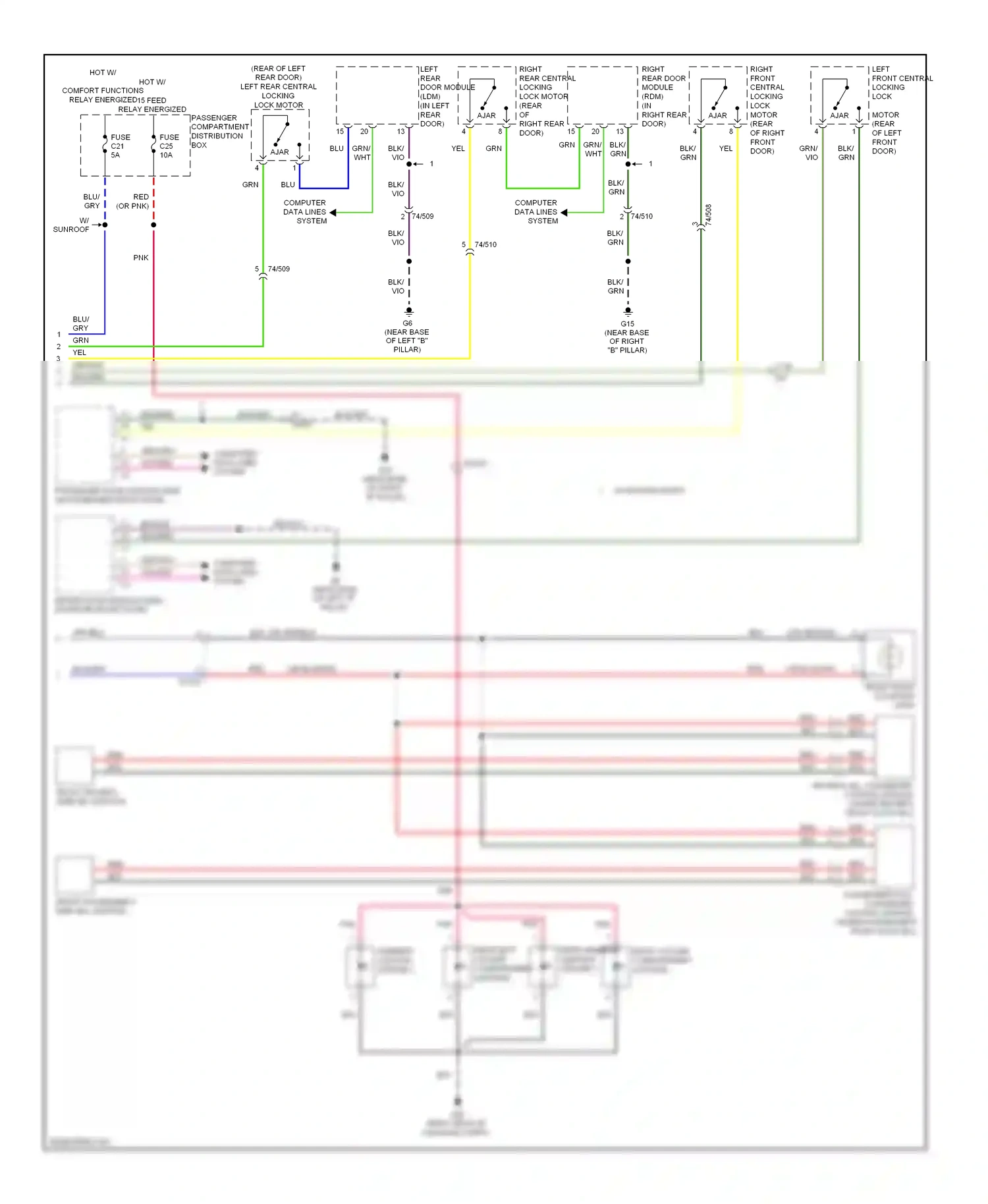 Volvo XC70 II (2007-2013) computer data lines system wiring diagram  (23 of 59)
