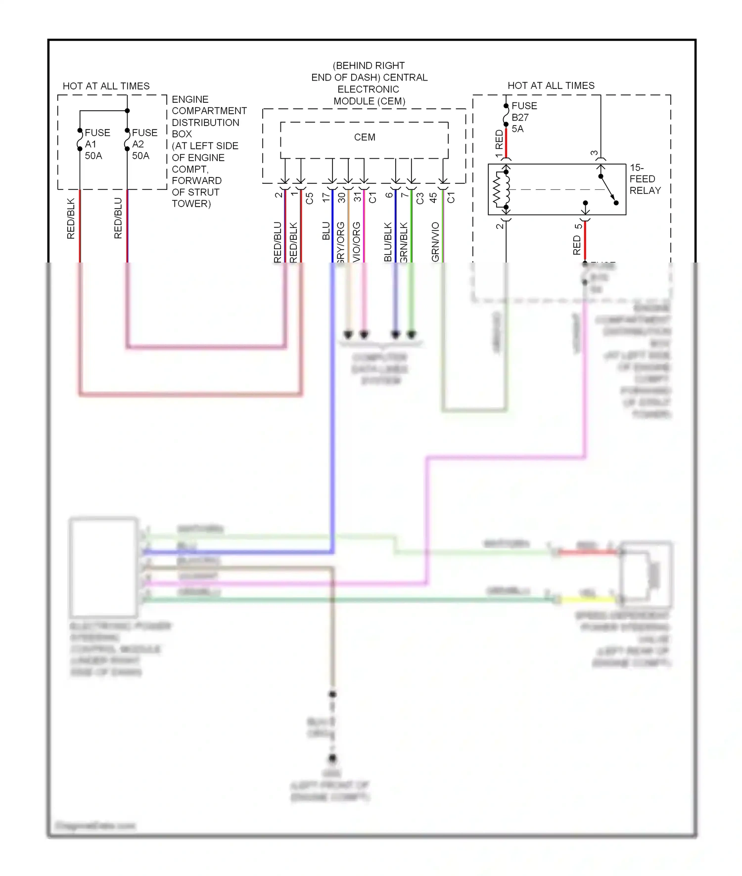 Volvo XC70 II (2007-2013) computer data lines system wiring diagram  (8 of 59)