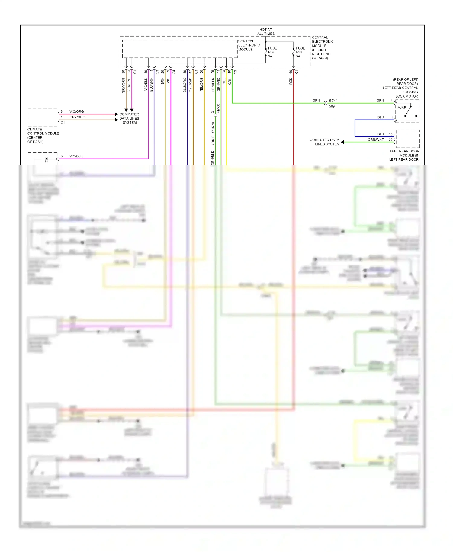 Volvo XC70 II (2007-2013) computer data lines system wiring diagram  (2 of 59)