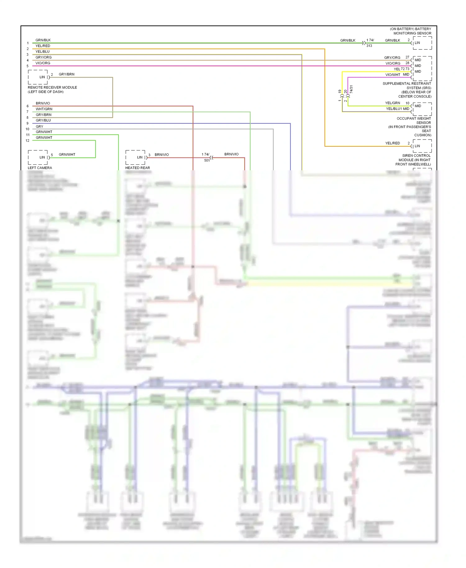 Volvo XC70 II (2007-2013) differential electronic module (if equipped) (on differential) wiring diagram  (1 of 1)