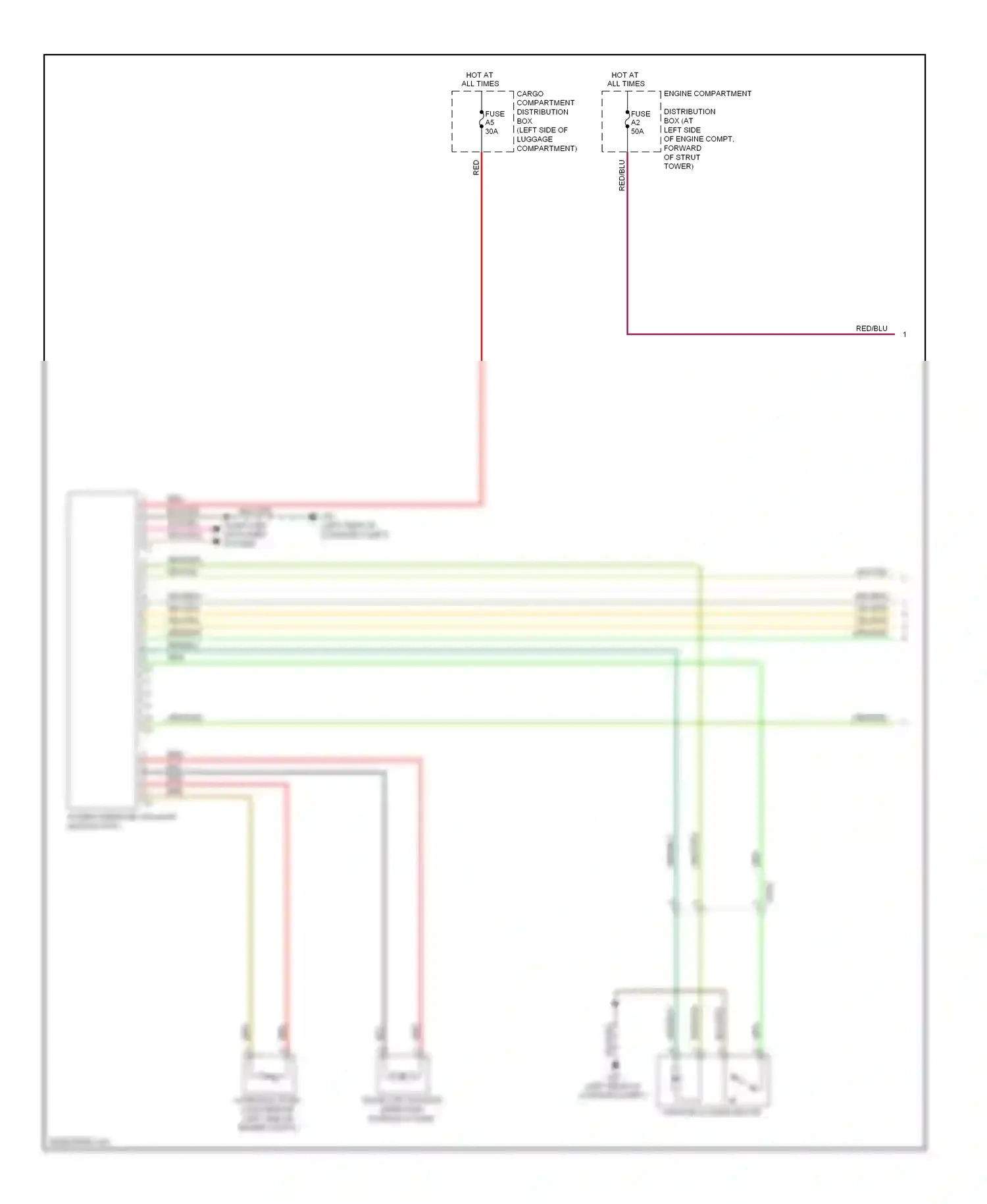 Volvo XC70 II (2007-2013) (engine compartment) wiring diagram  (1 of 1)