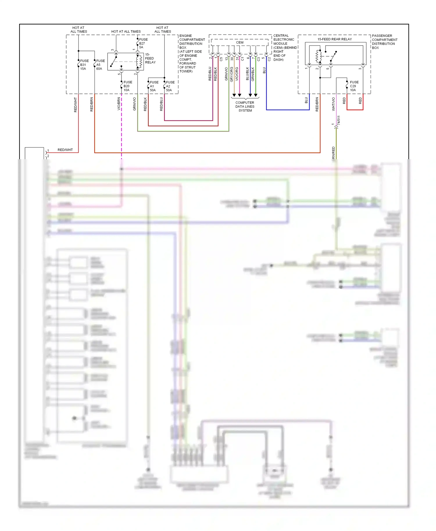 Volvo XC70 II (2007-2013) engine control module (ecm) wiring diagram  (1 of 1)