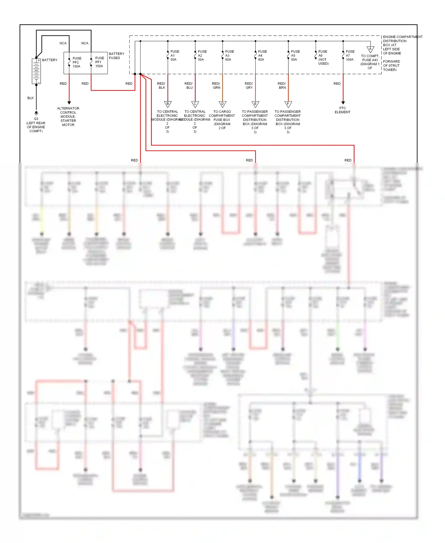 Volvo XC70 II (2007-2013) ptc element wiring diagram  (2 of 2)