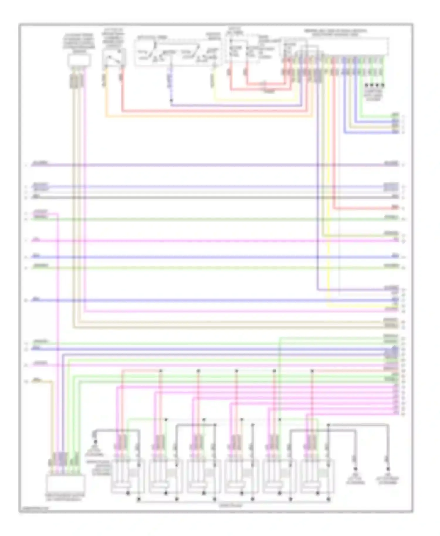 XC90 Volvo I facelift (2006-2014): Wiring diagram engine performance 3.2l (2 of 4)