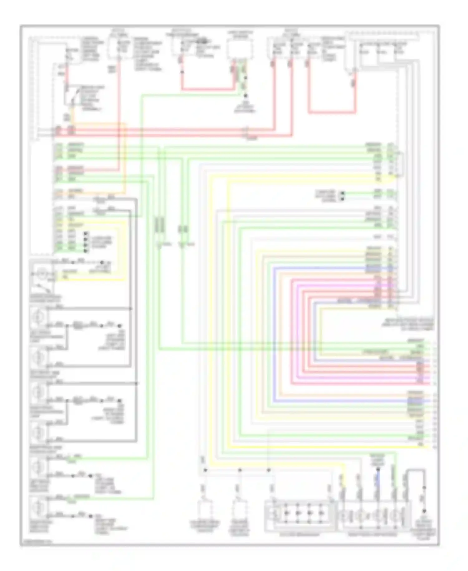 XC90 Volvo I facelift (2006-2014): Exterior lamps circuit (1 of 2)