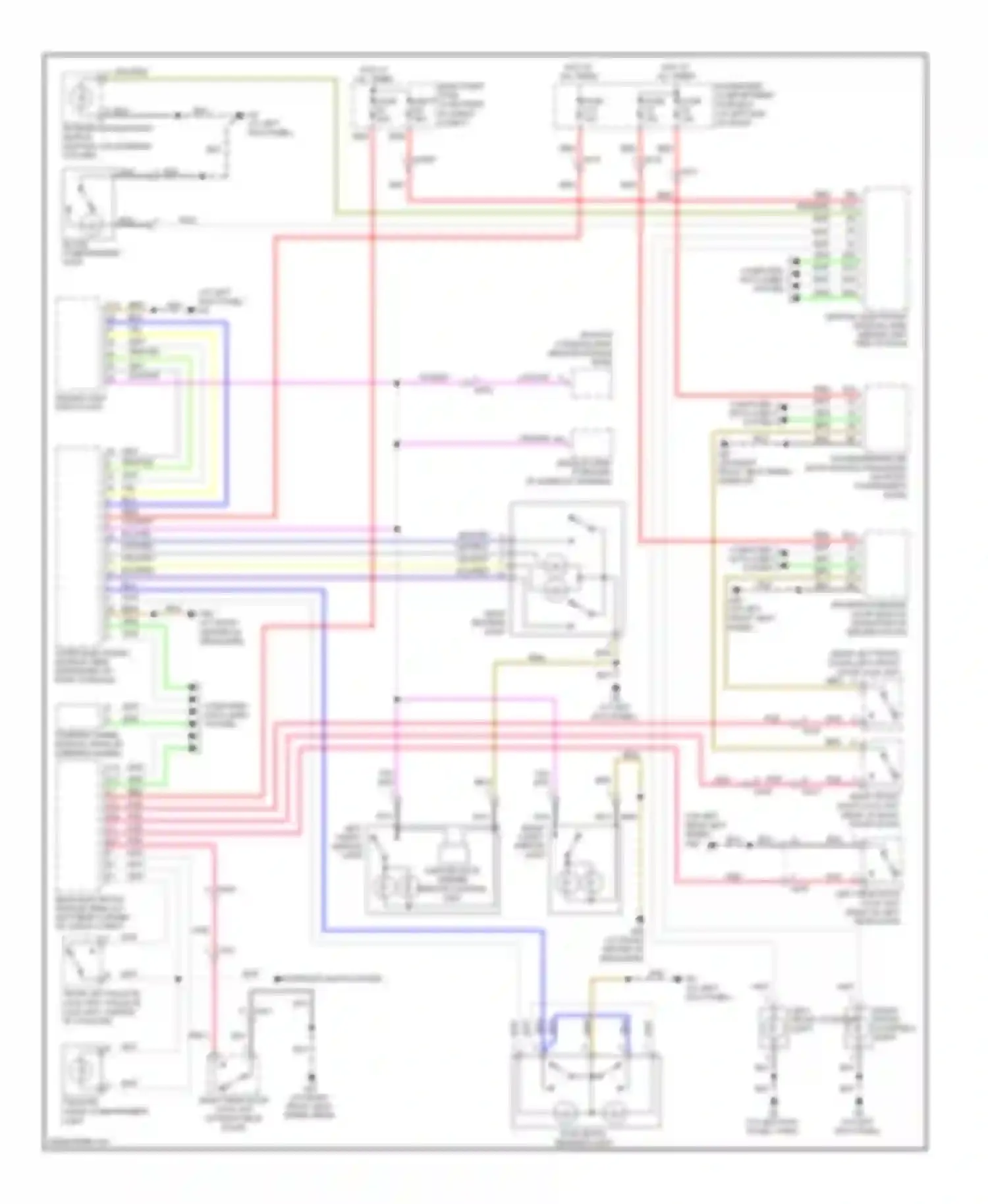 XC90 Volvo I facelift (2006-2014): Courtesy lamps circuit