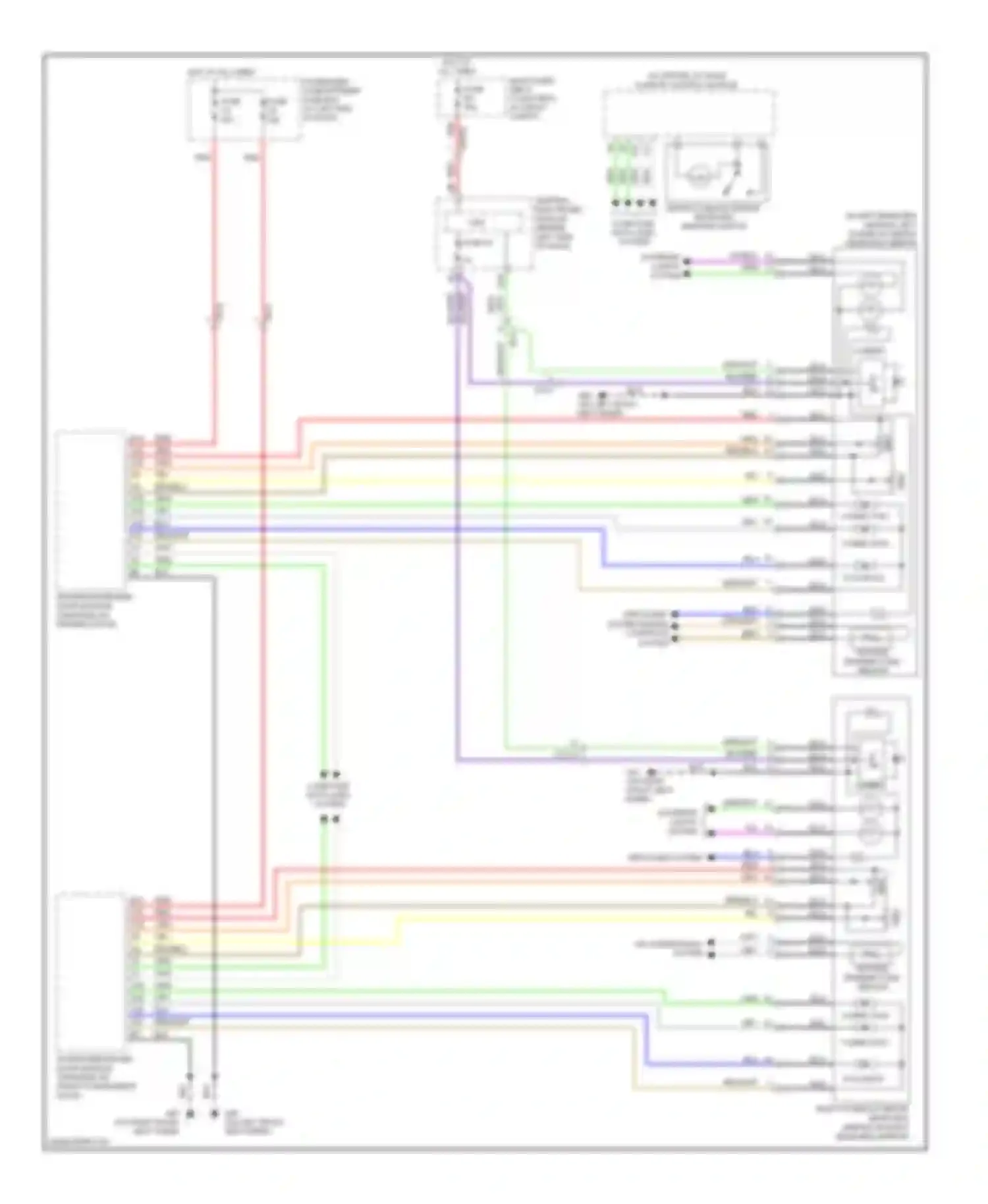 XC90 Volvo I facelift (2006-2014): Memory mirrors circuit
